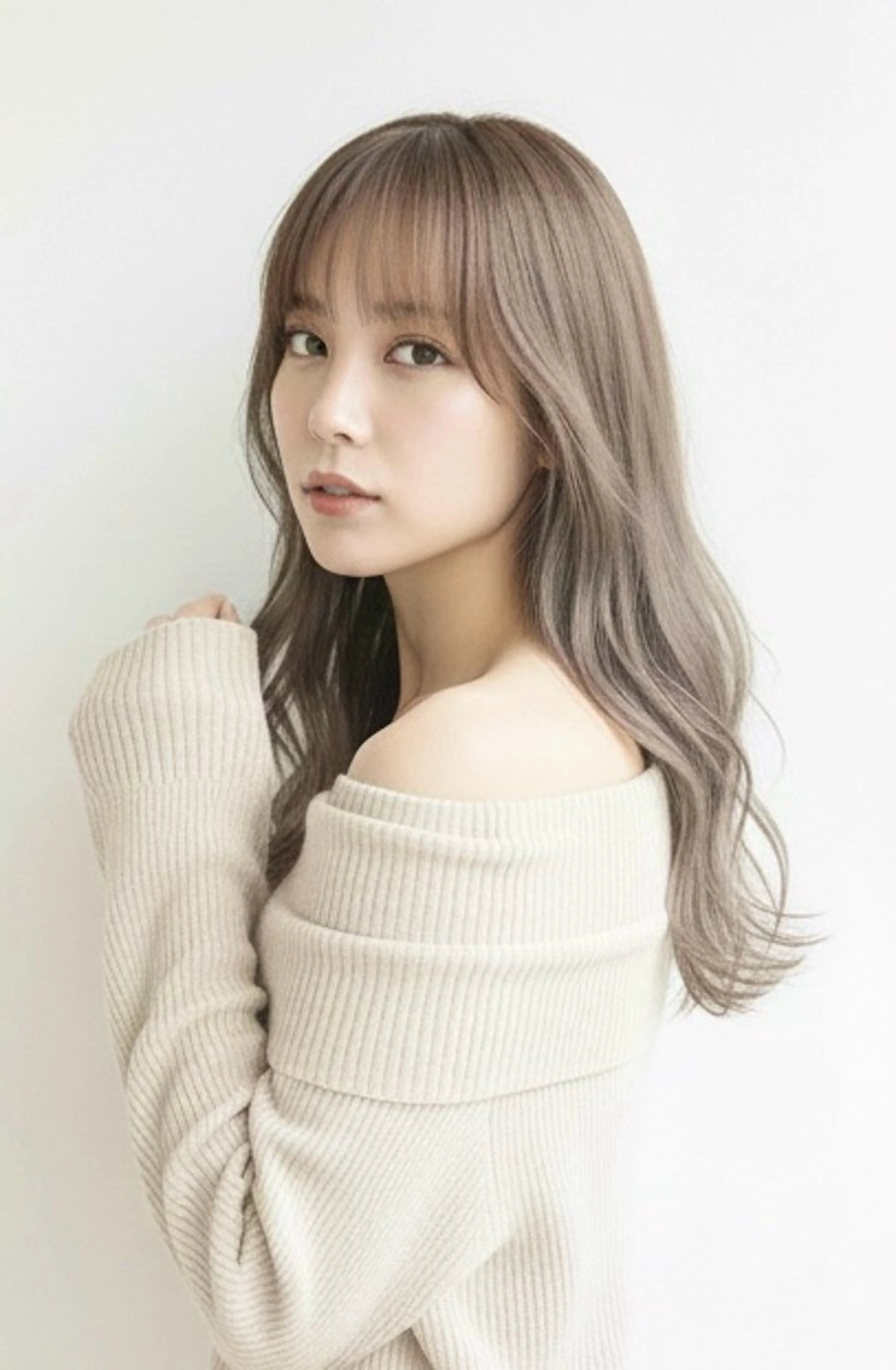 ミディアム カラー ベージュカラー ブリーチ 透明感カラー 似合わせカット カット ヘアカラー トリートメント SALOWIN(サロウィン)広島並木通り所属・田村和範/似合わせ カラー/髪質改善のヘアスタイル