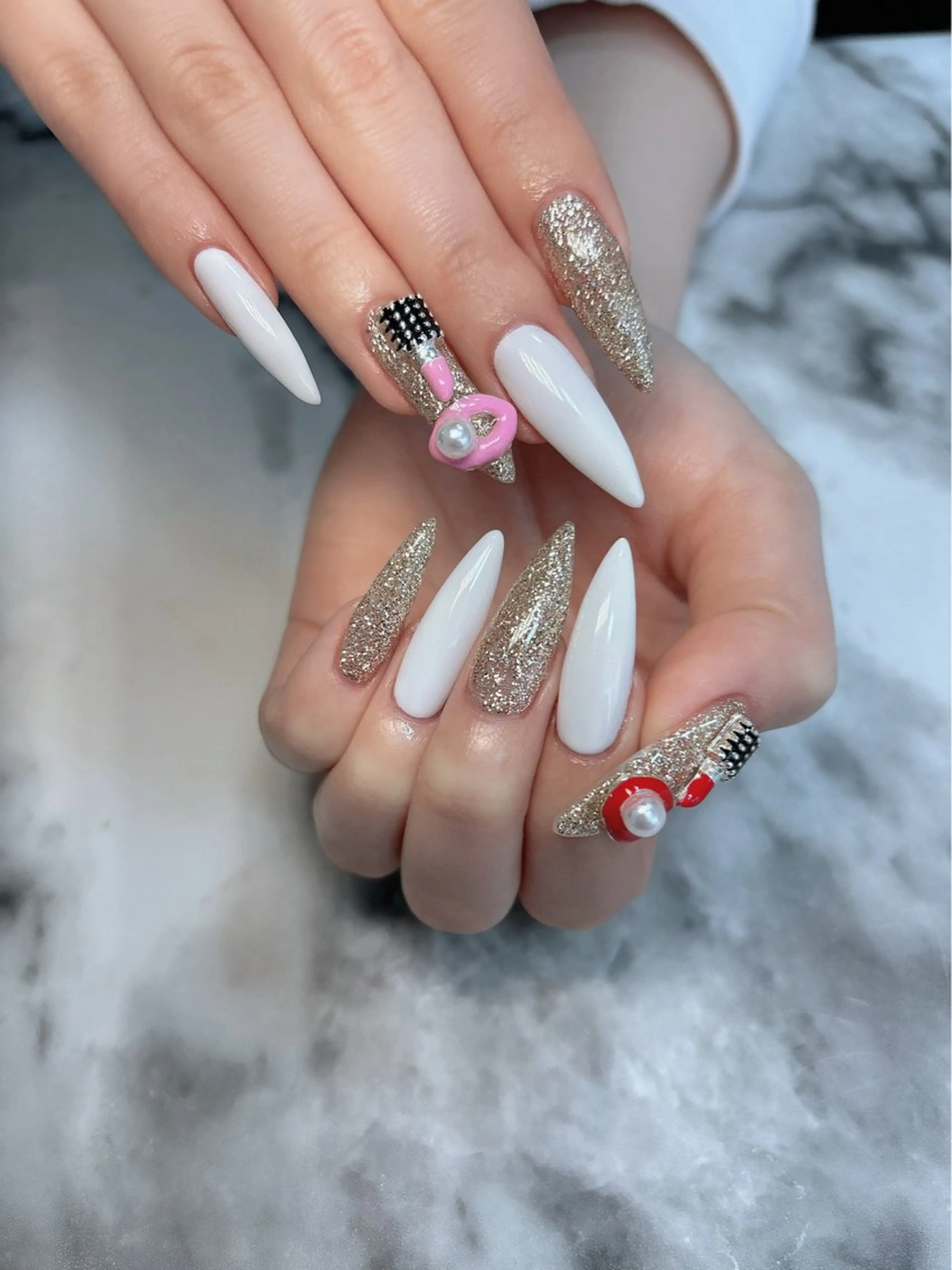 ネイル ロングネイル 持ち込み ハンドネイル salon de belnetta所属・kayo 💅のネイルデザイン