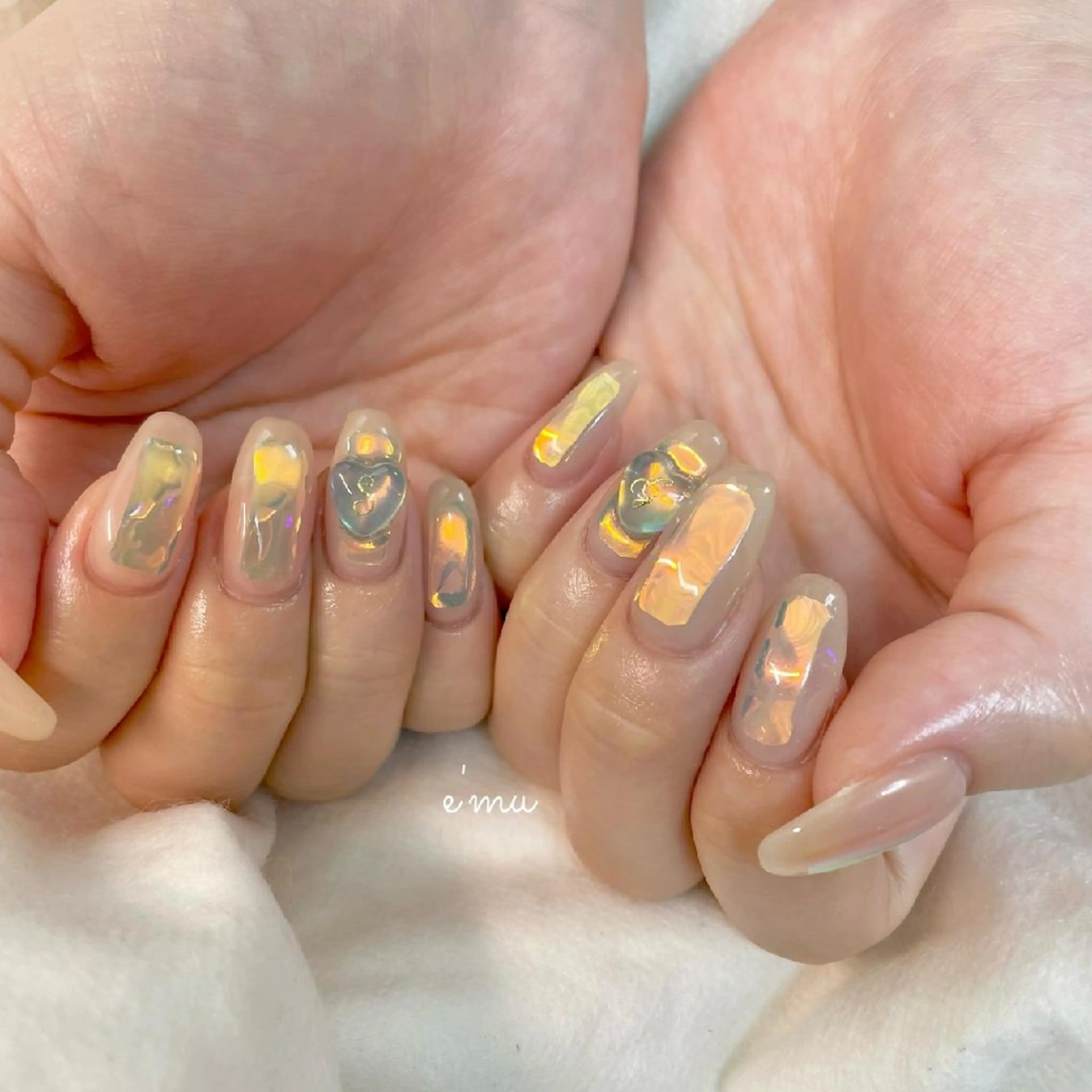 ネイル 氷ネイル・うるうるネイル nail salon e'mu💐のネイルデザイン