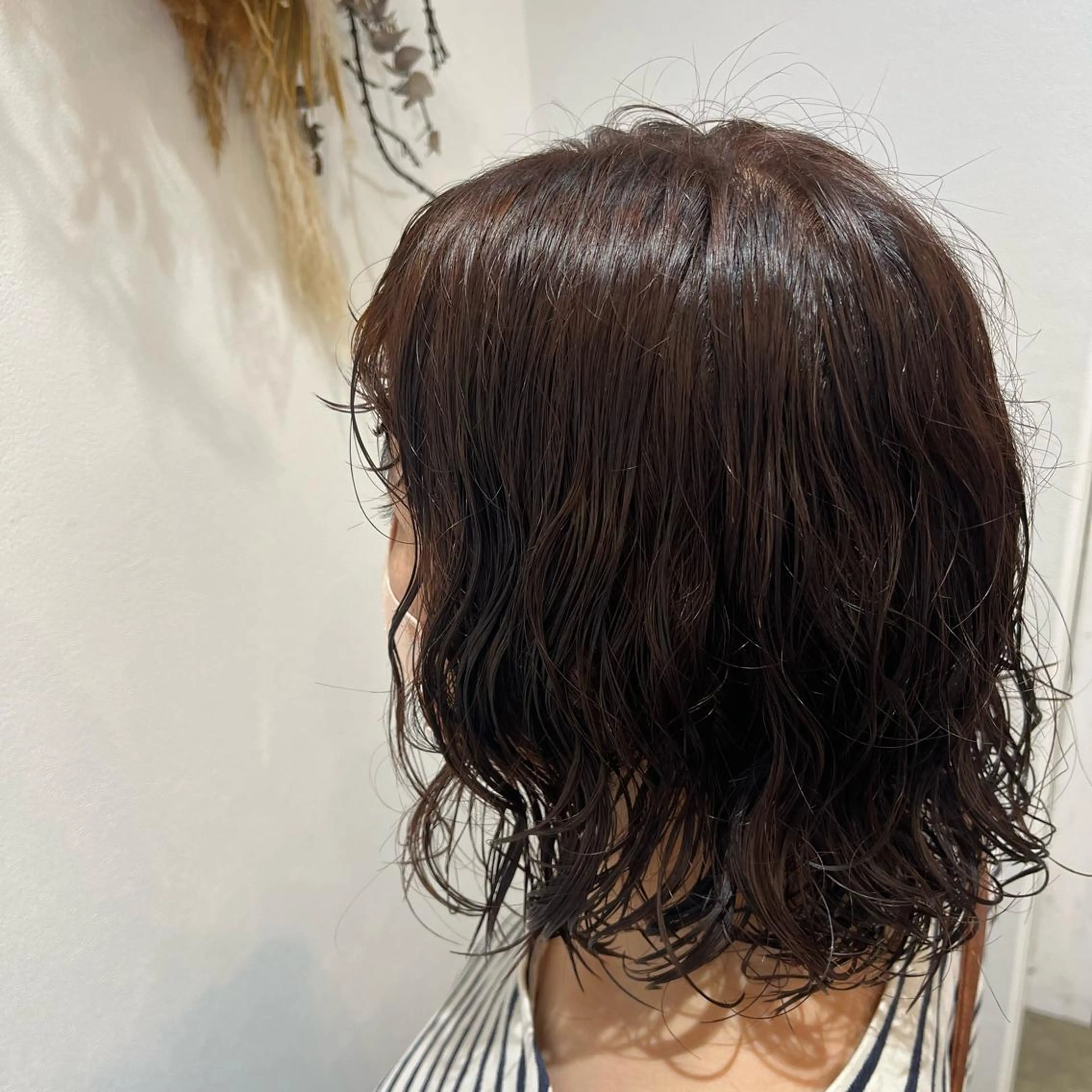 ミディアム 松本 玲菜のヘアスタイル