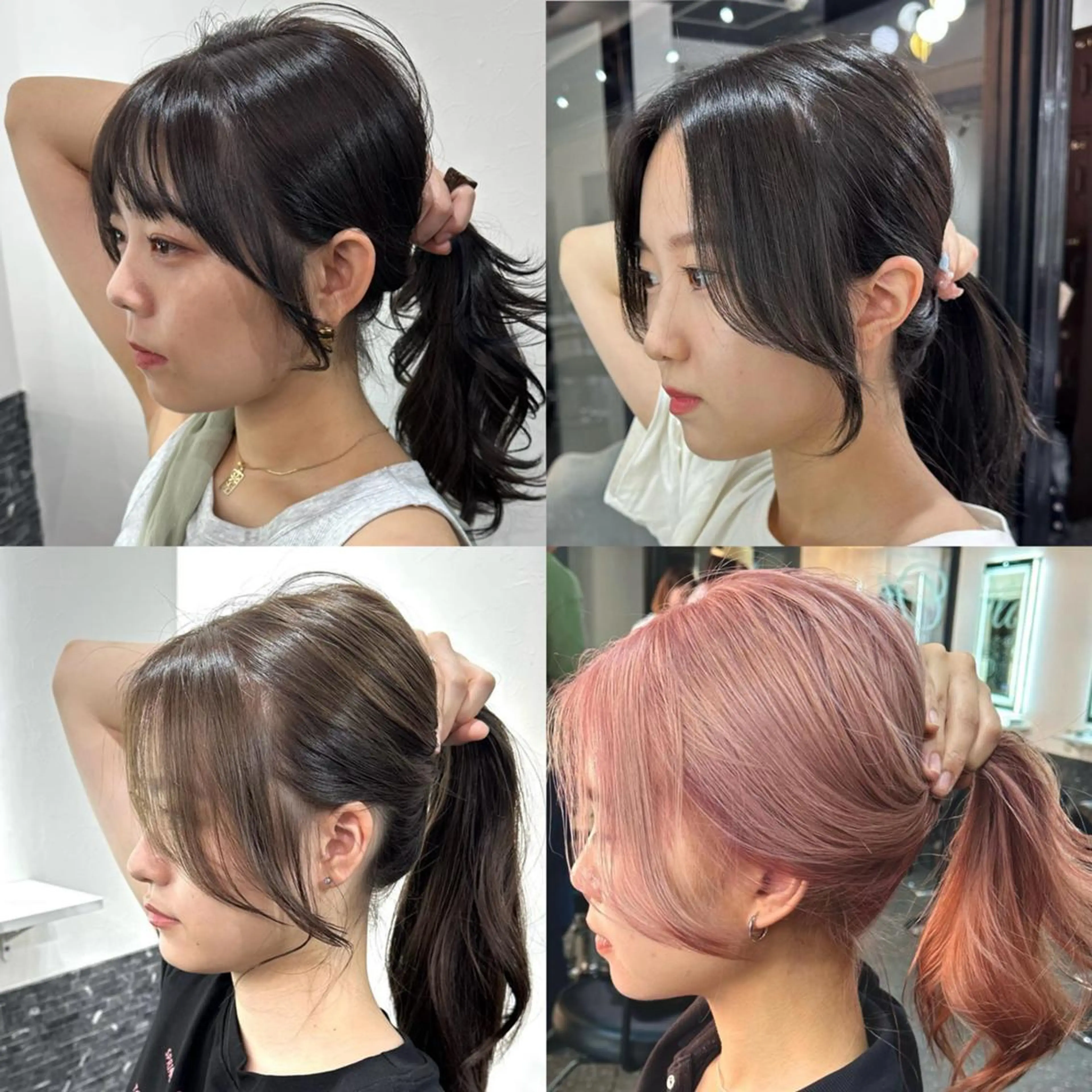 ロング カラー 韓国レイヤーカット要 暗透カラー📓吉祥寺のヘアスタイル