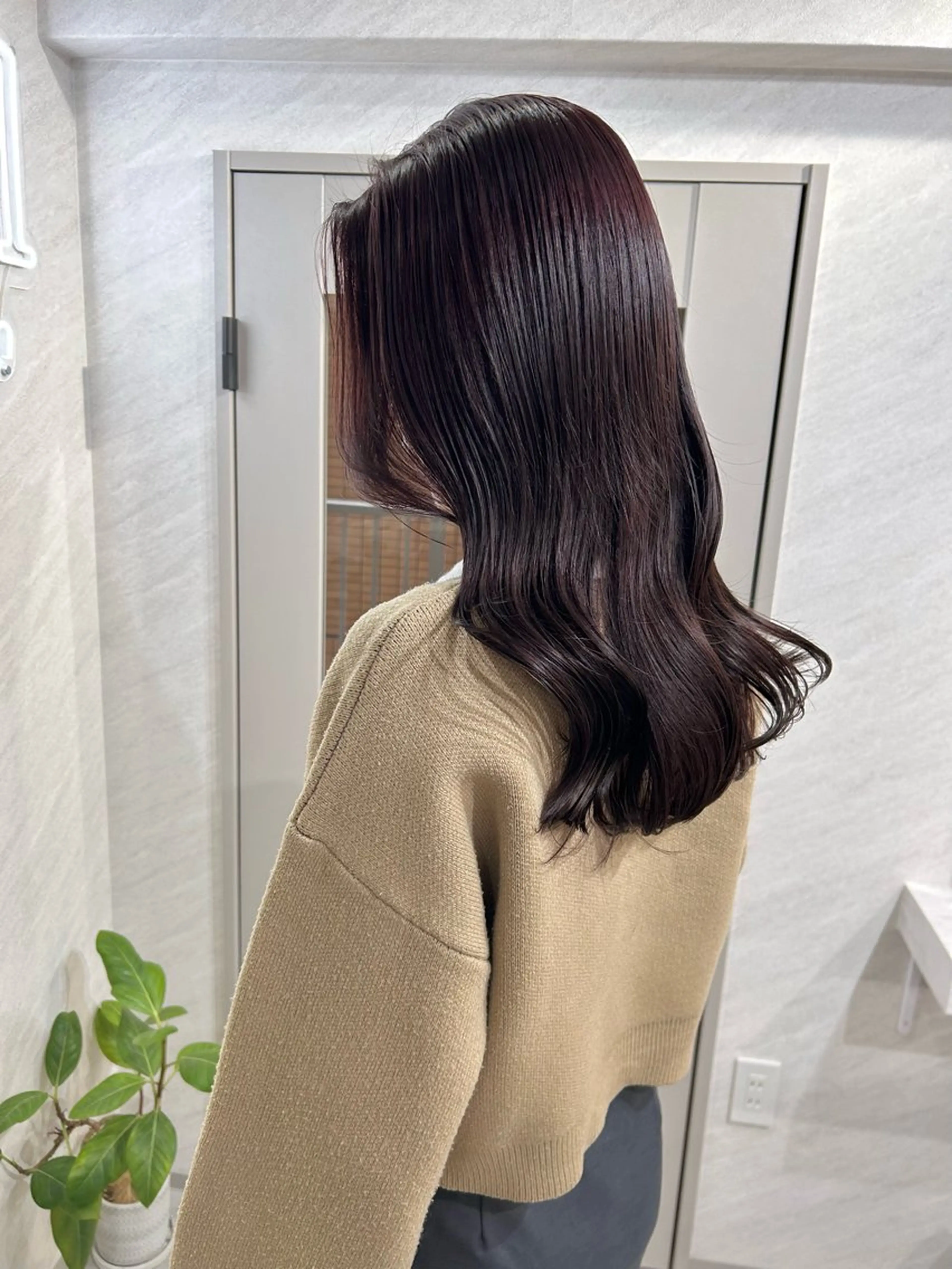 ロング カラー カット ヘアカラー トリートメント 髪質改善will hairdesignのヘアスタイル