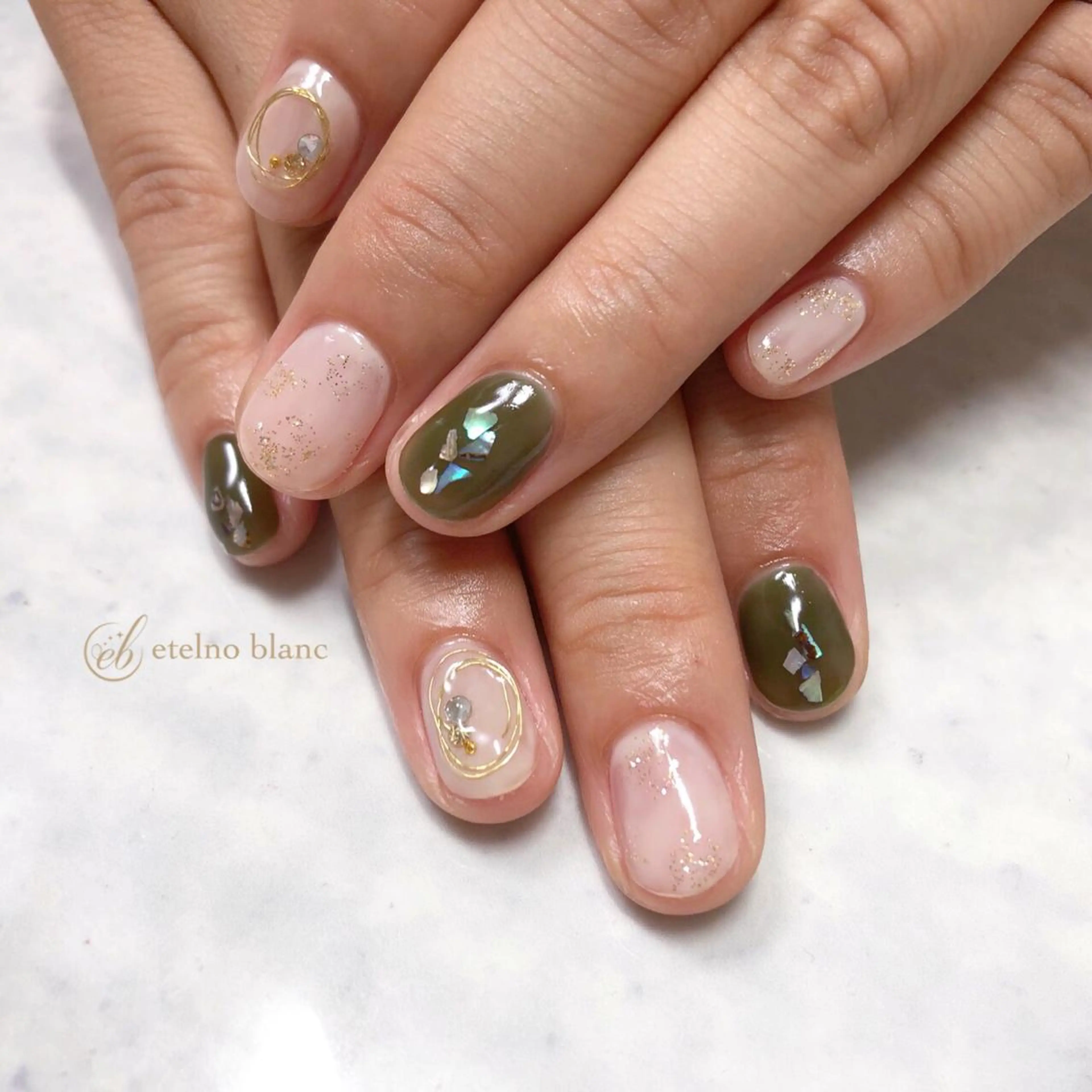 ネイル etelno blanc中目黒のネイルデザイン