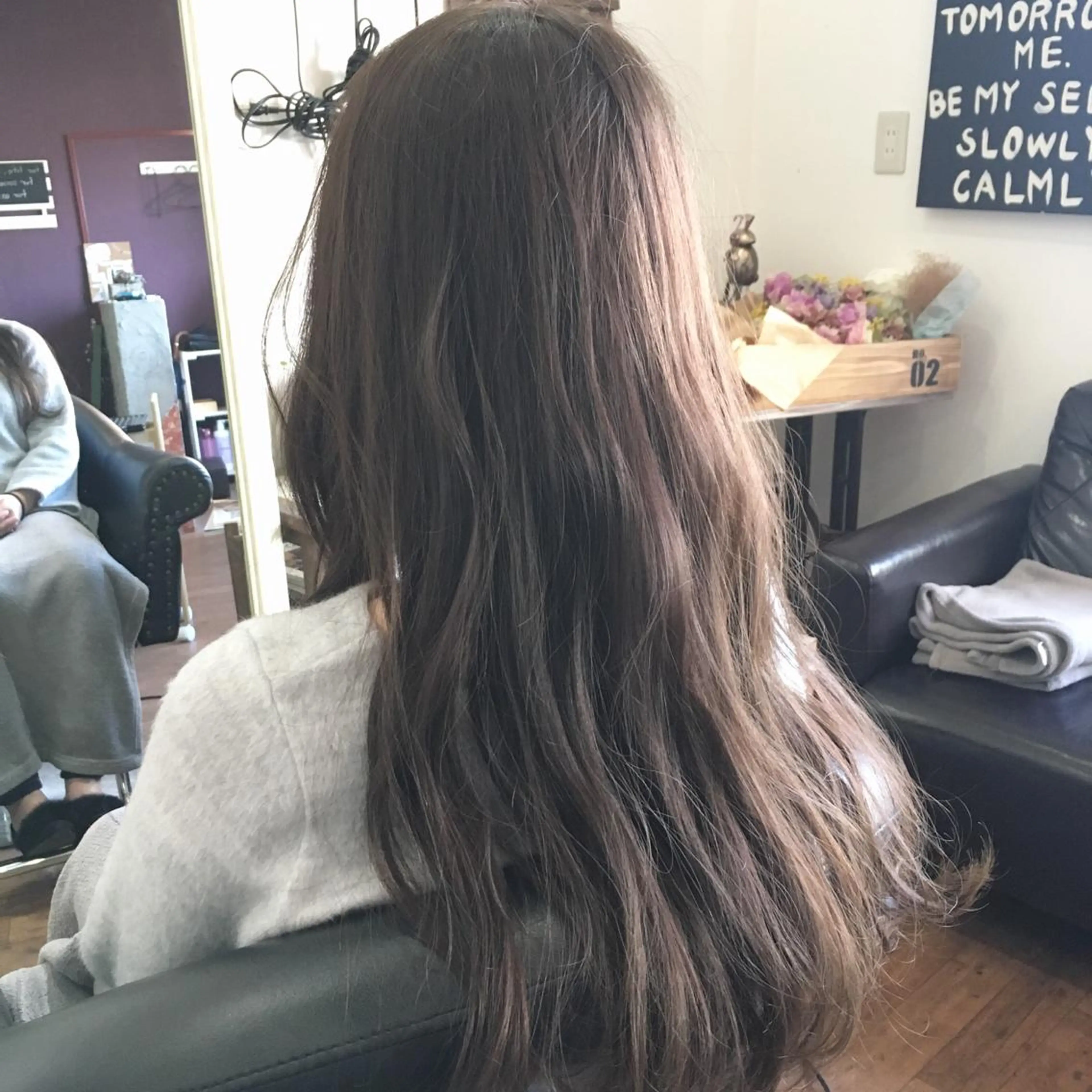 ミディアム セミロング ロング カラー ブルーカラー ブルージュ Lien所属・西川 ヒロキのヘアスタイル