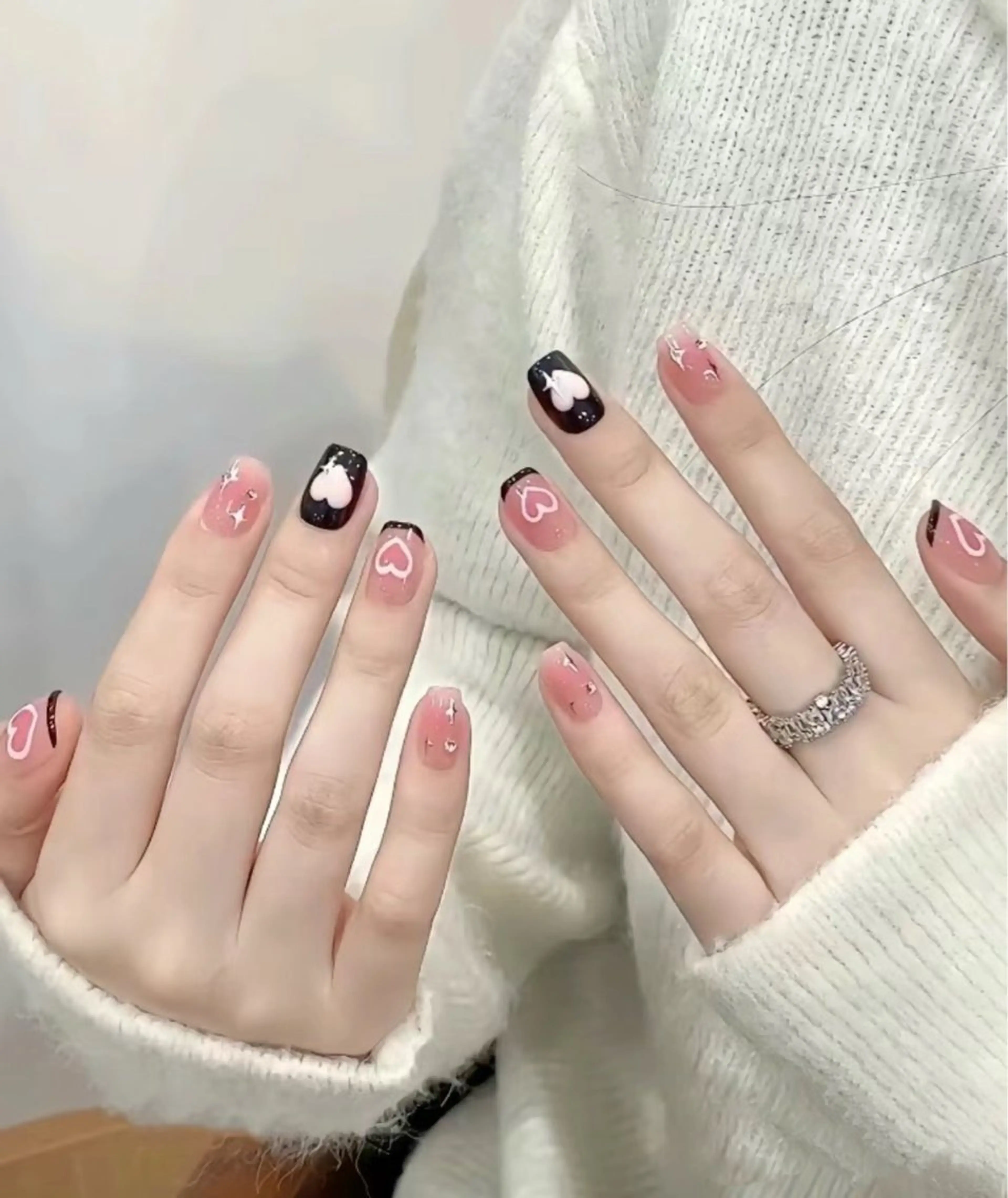 ネイル フットネイル フレンチネイル ジェルネイル ガラスフレンチ 韓国ネイル ハンドネイル ハンドケア The Nail & Eye Lashのその他イメージ