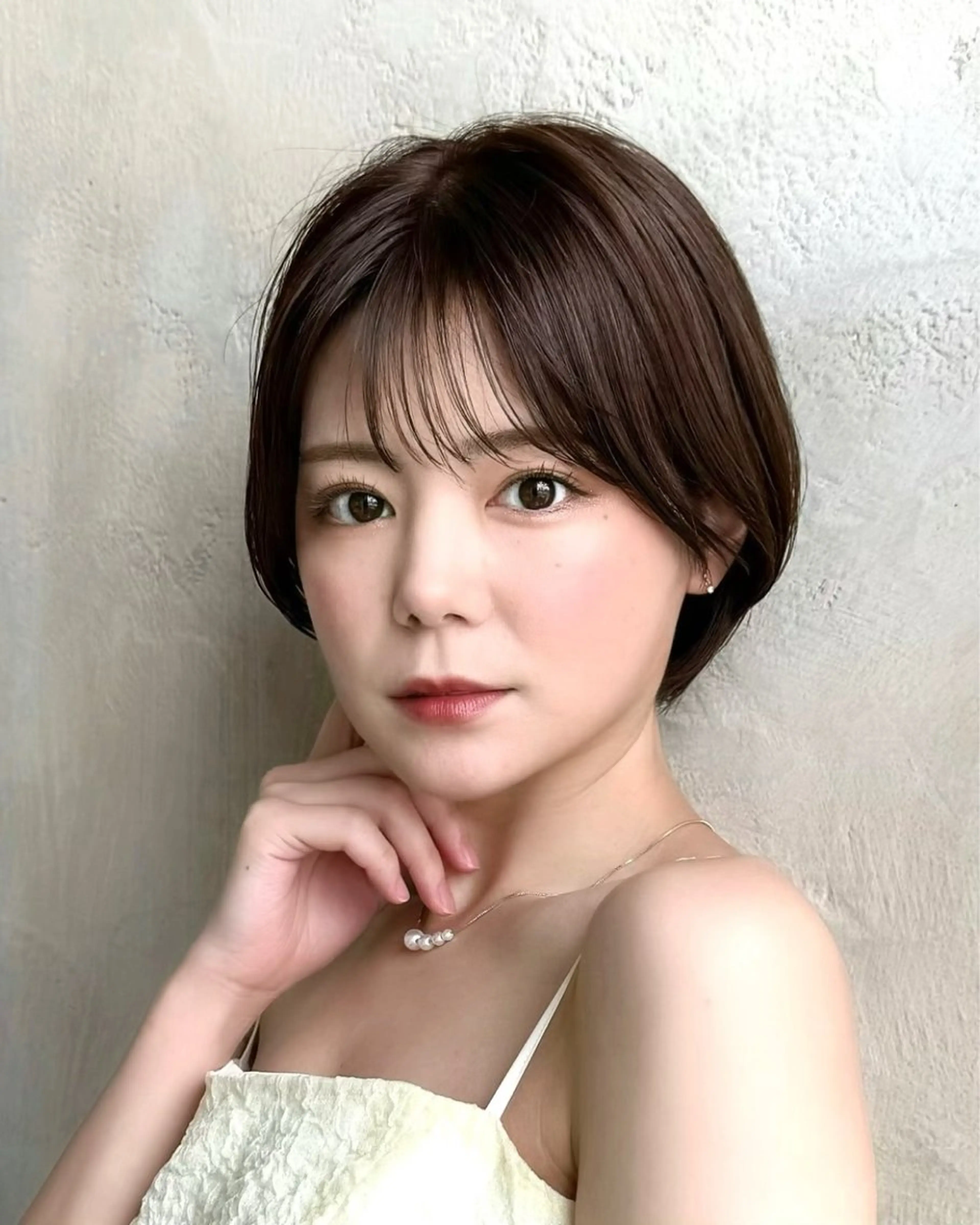ショート カラー カット ヘアカラー トリートメント 💍新宿ショート 💍岩田莉奈のヘアスタイル