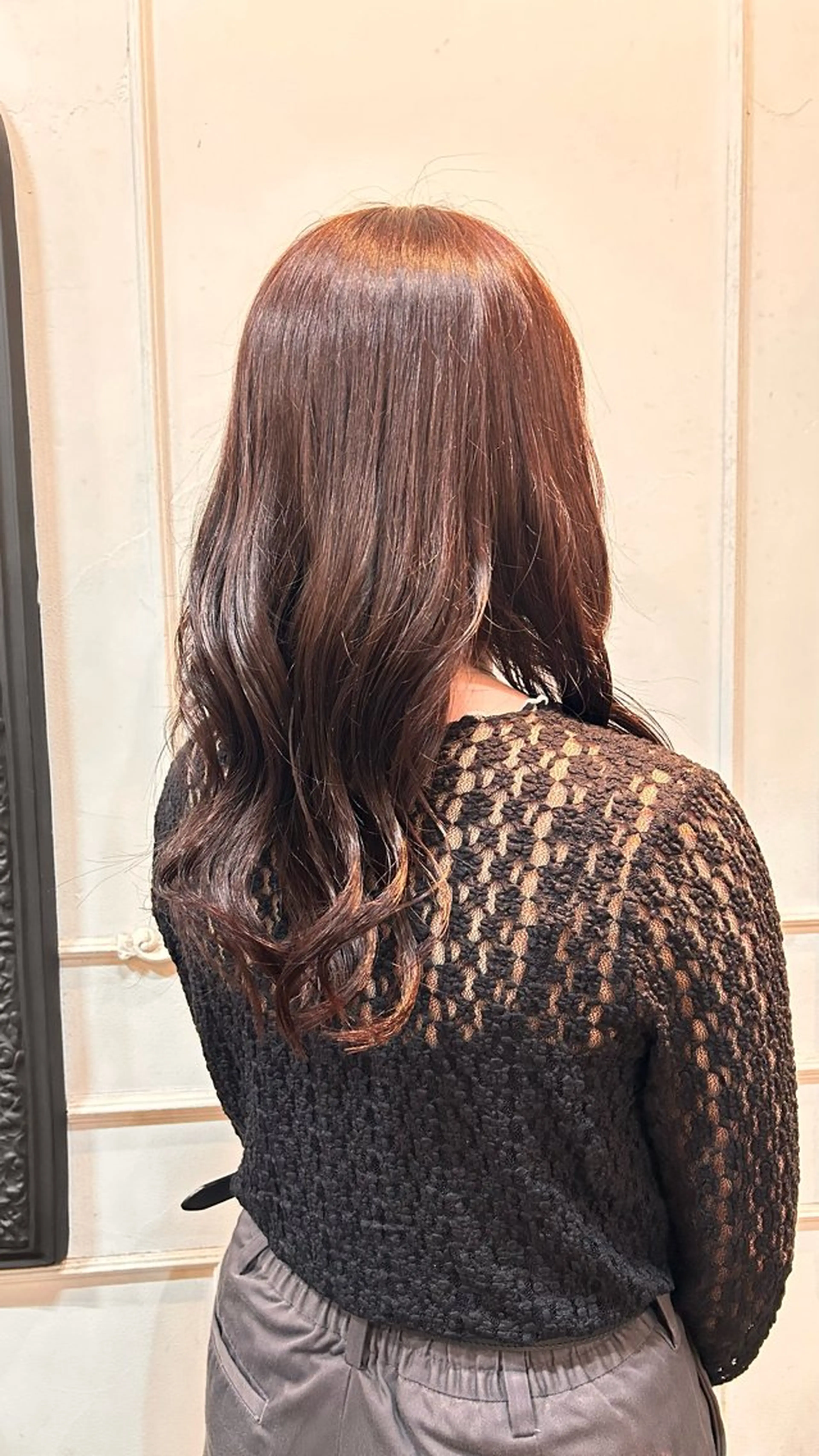 セミロング ヘアカラー 前田 菜緒のヘアスタイル