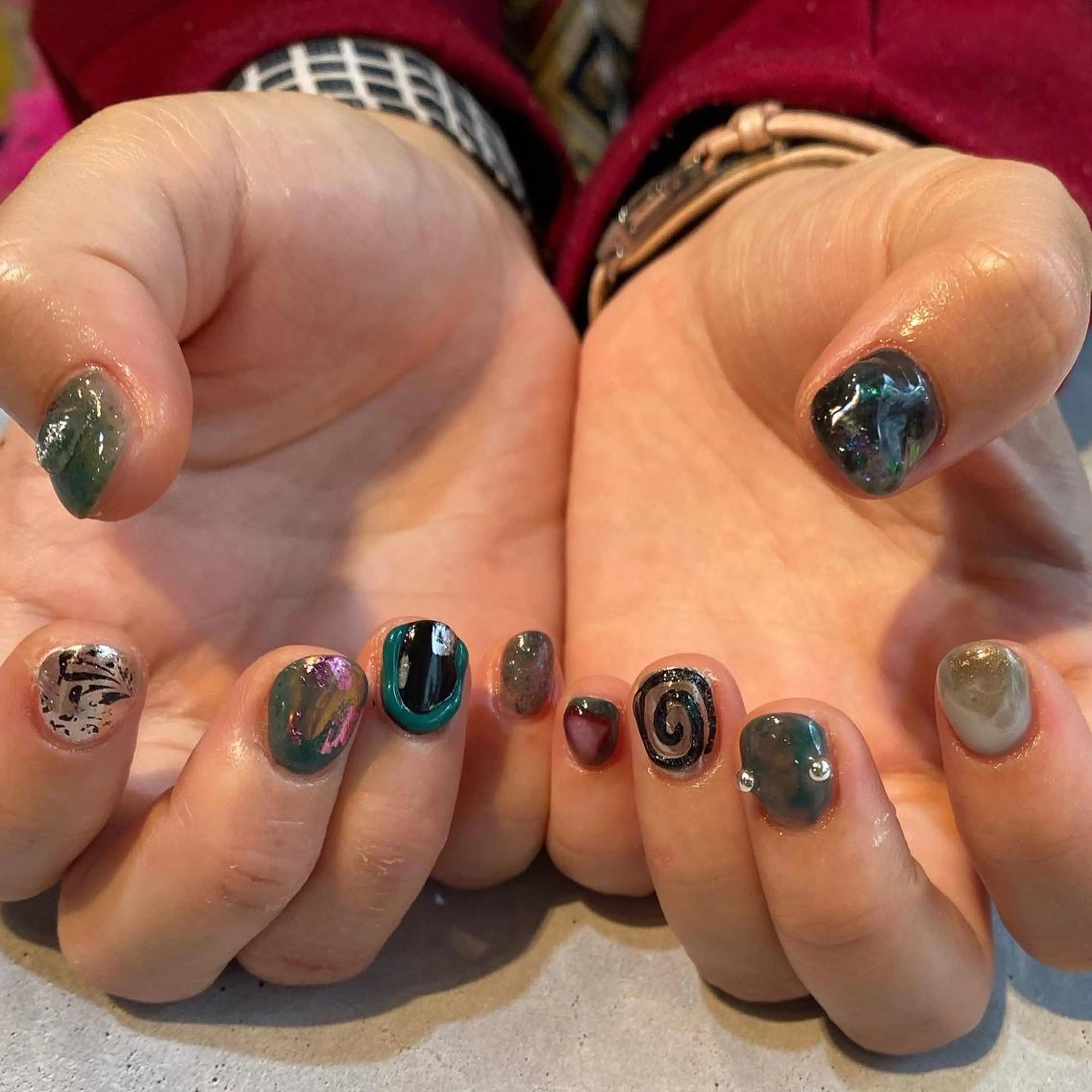 ネイル ☆ -ˋˏ ⋆Oli nailෆ ̖́-のネイルデザイン