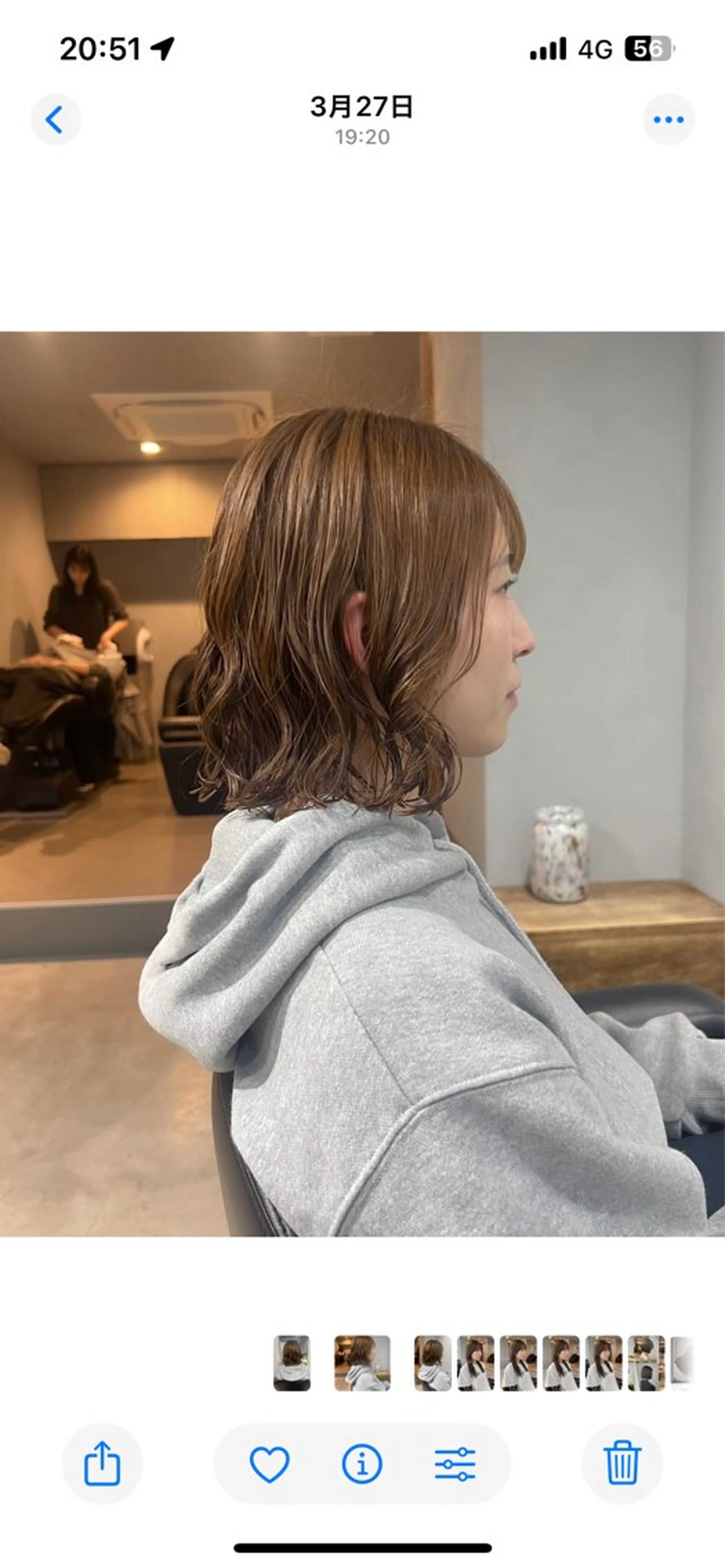 ミディアム カラー パーマ カット ヘアカラー パーマ 【arc】akane オリーブ/ベージュのヘアスタイル