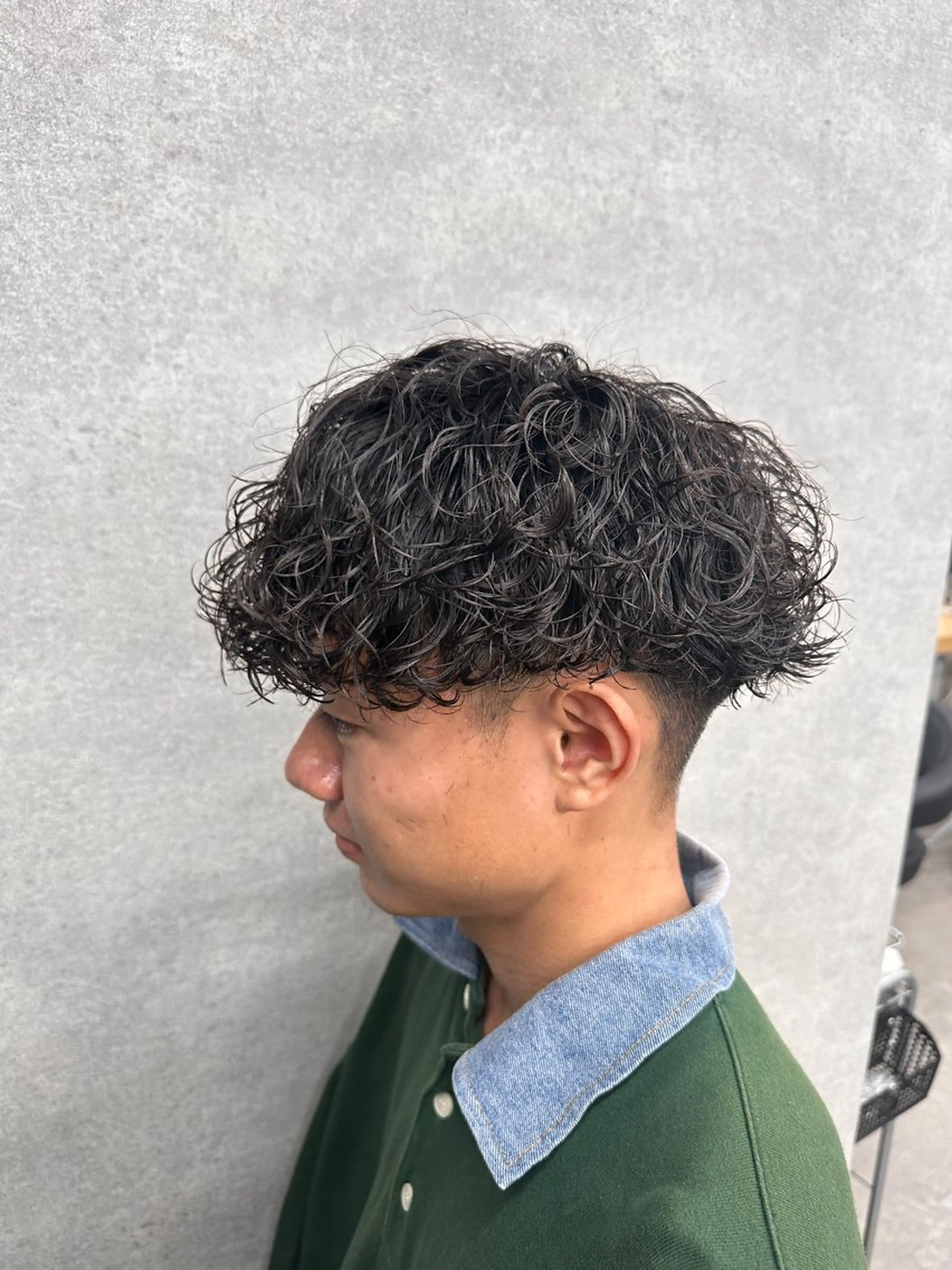 ショート パーマ メンズ 渋谷駅から徒歩1分 BLUCKメンズヘアのヘアスタイル