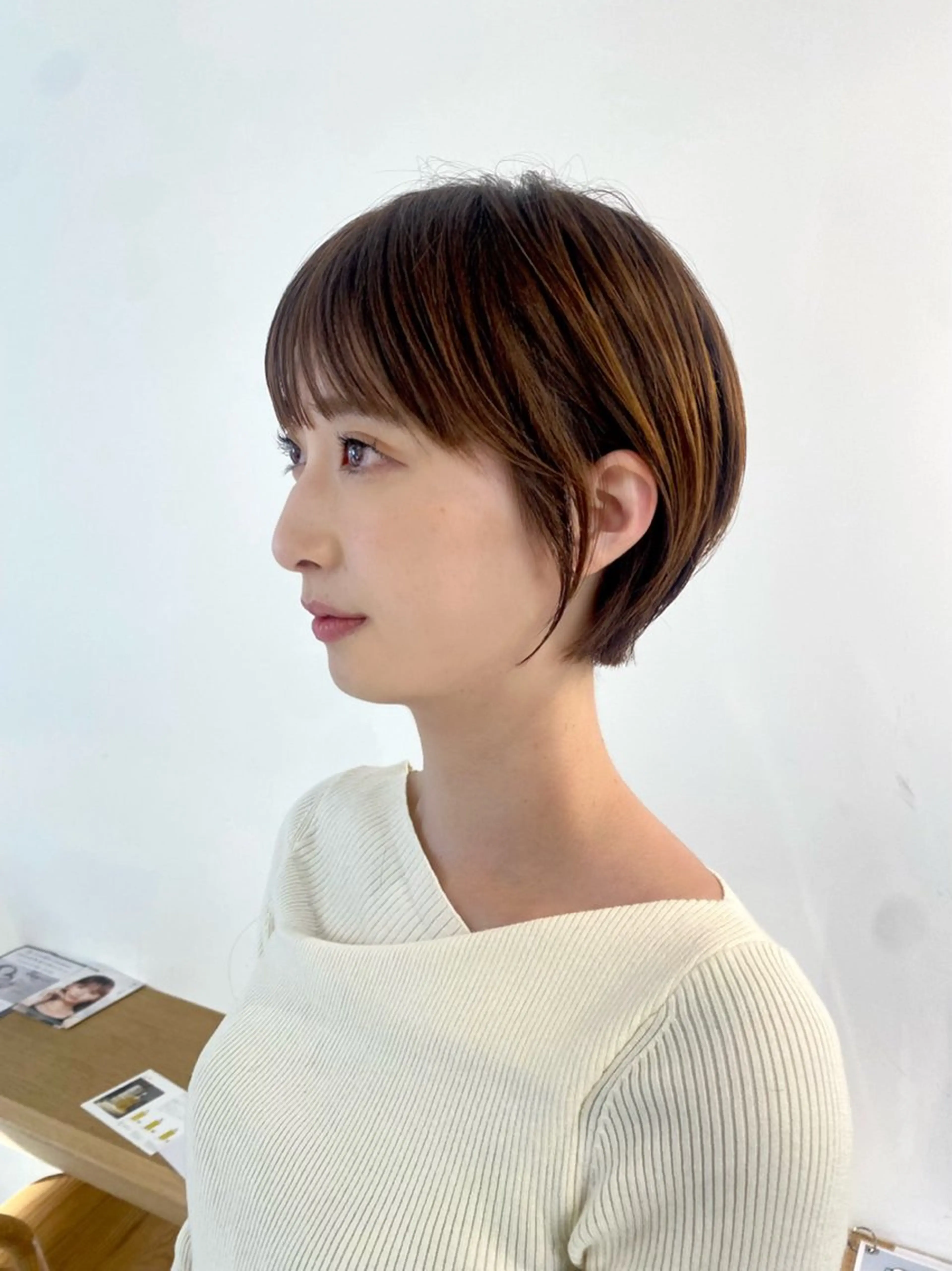 ショート カラー カット ヘアカラー トリートメント 安永 涼のヘアスタイル