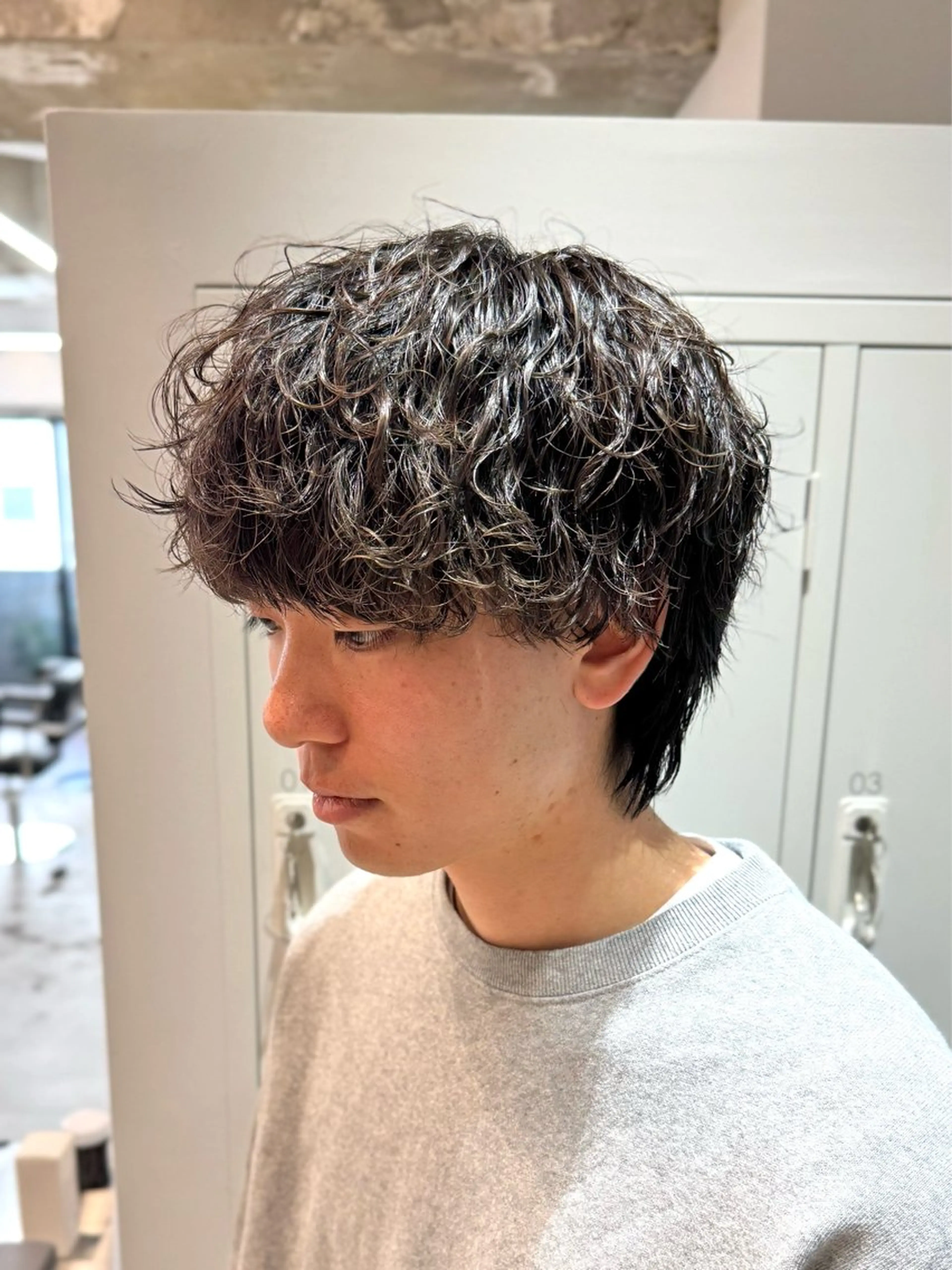 パーマ メンズ フェザーパーマ メンズパーマ スペインカール 波巻きパーマ ニュアンスパーマ カット パーマ 大宮/メンズパーマ 関勇也のヘアスタイル