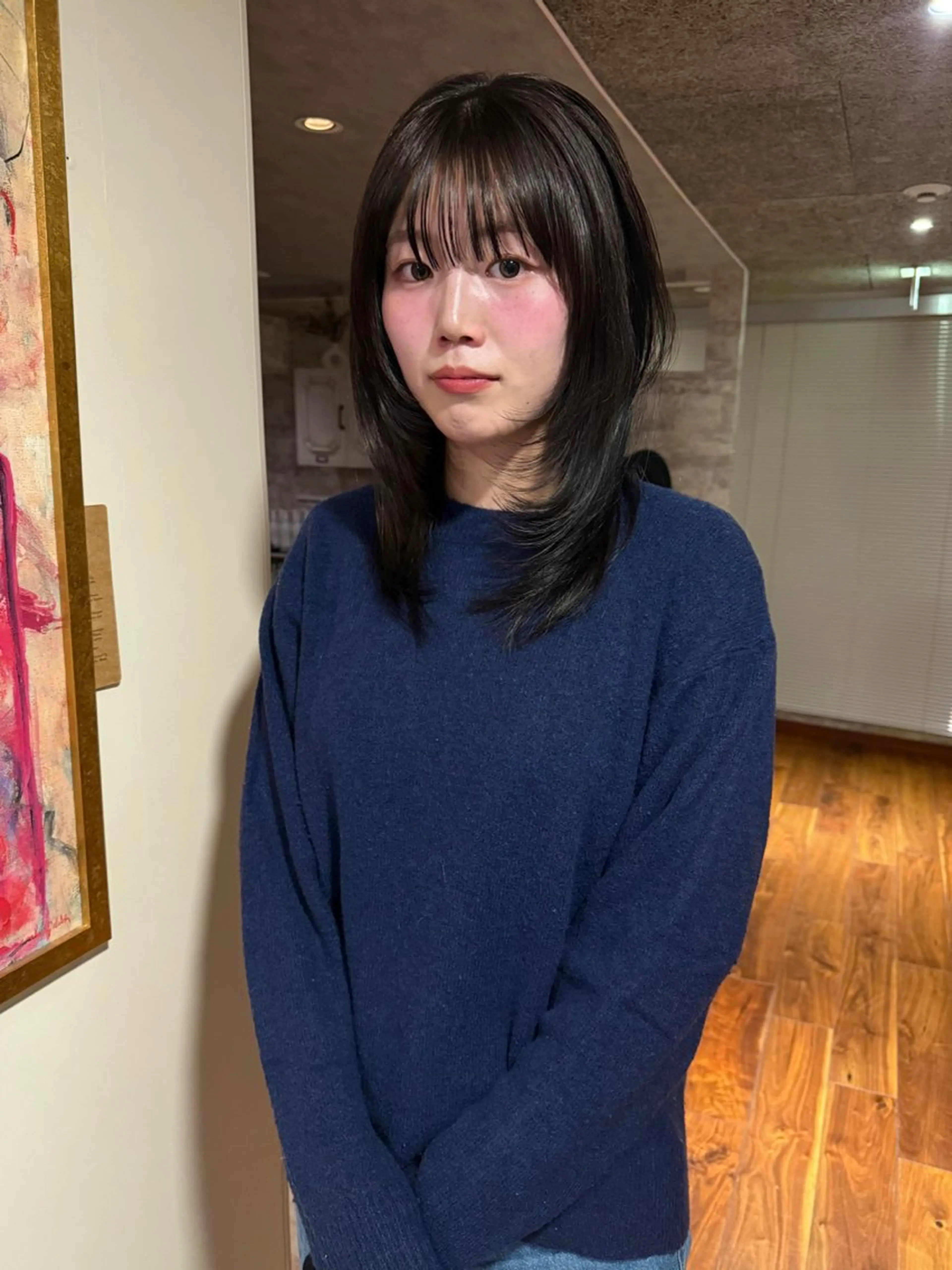 ミディアム カラー カット ヘアカラー トリートメント mai / linoah˚✧のヘアスタイル