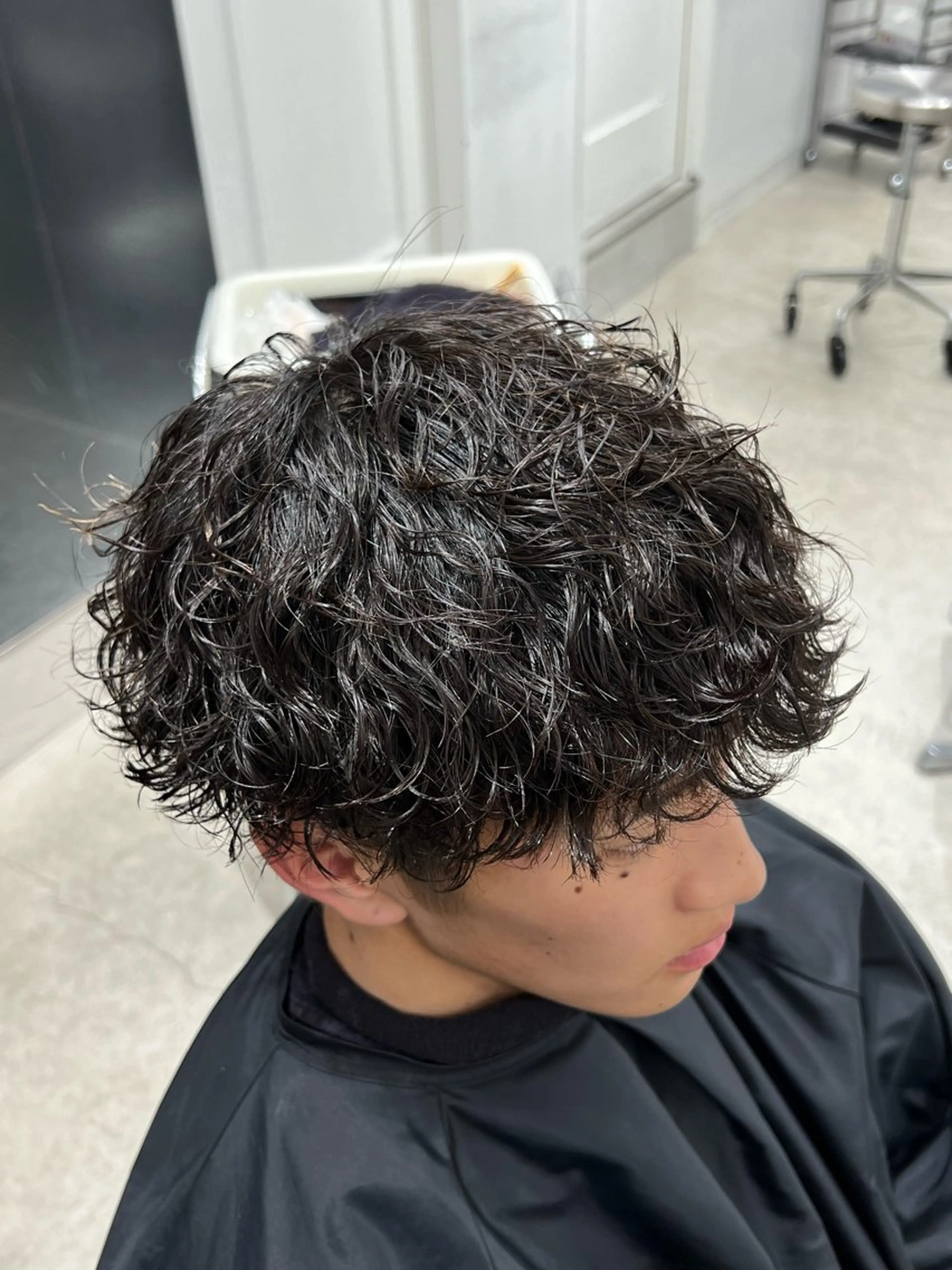ミディアム パーマ メンズ カット パーマ 楽斗/メンズパーマ /シャドウパーマのヘアスタイル