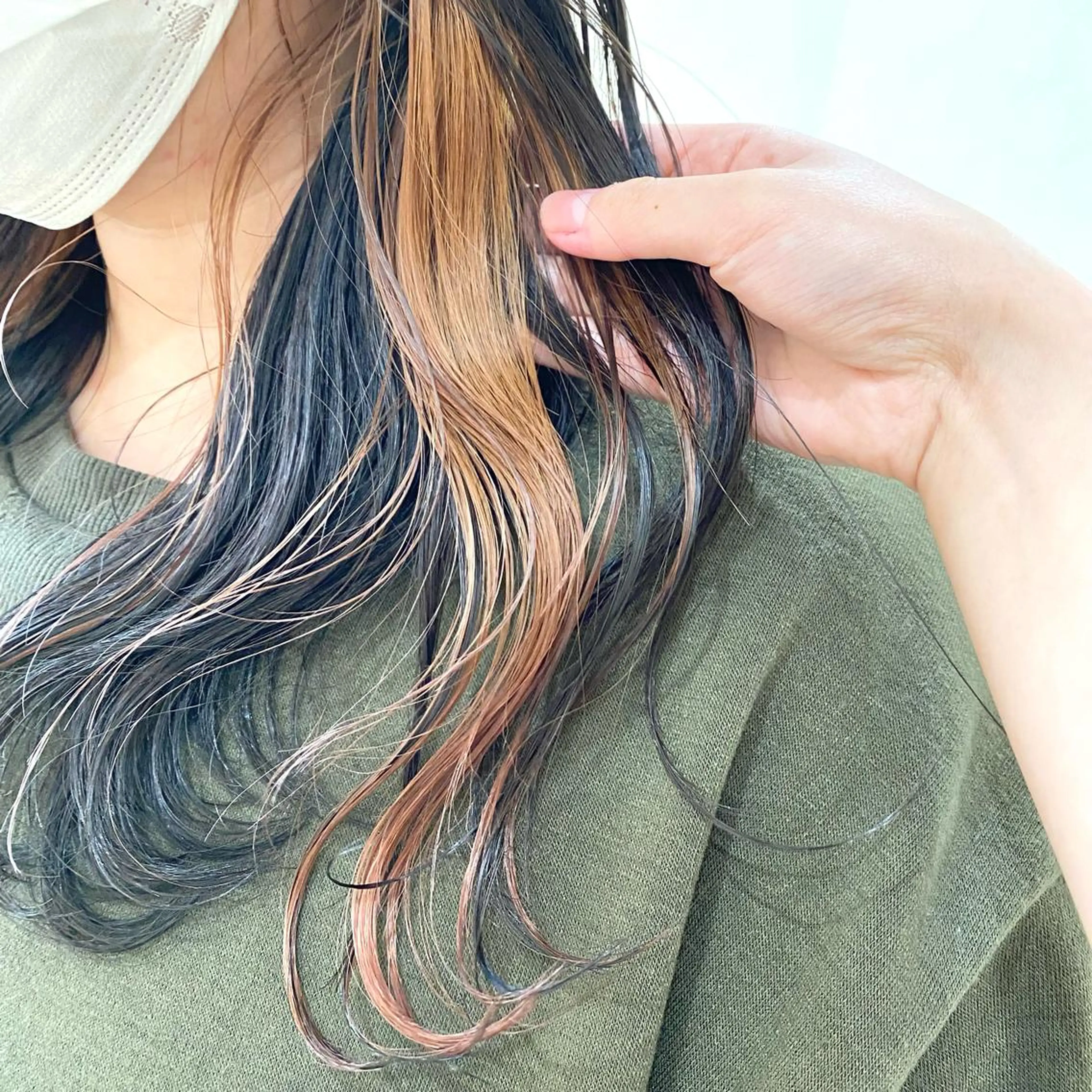 ロング カラー イヤリングカラー くさかみさき🌼暖色 /韓国風/オタク🌼のヘアスタイル