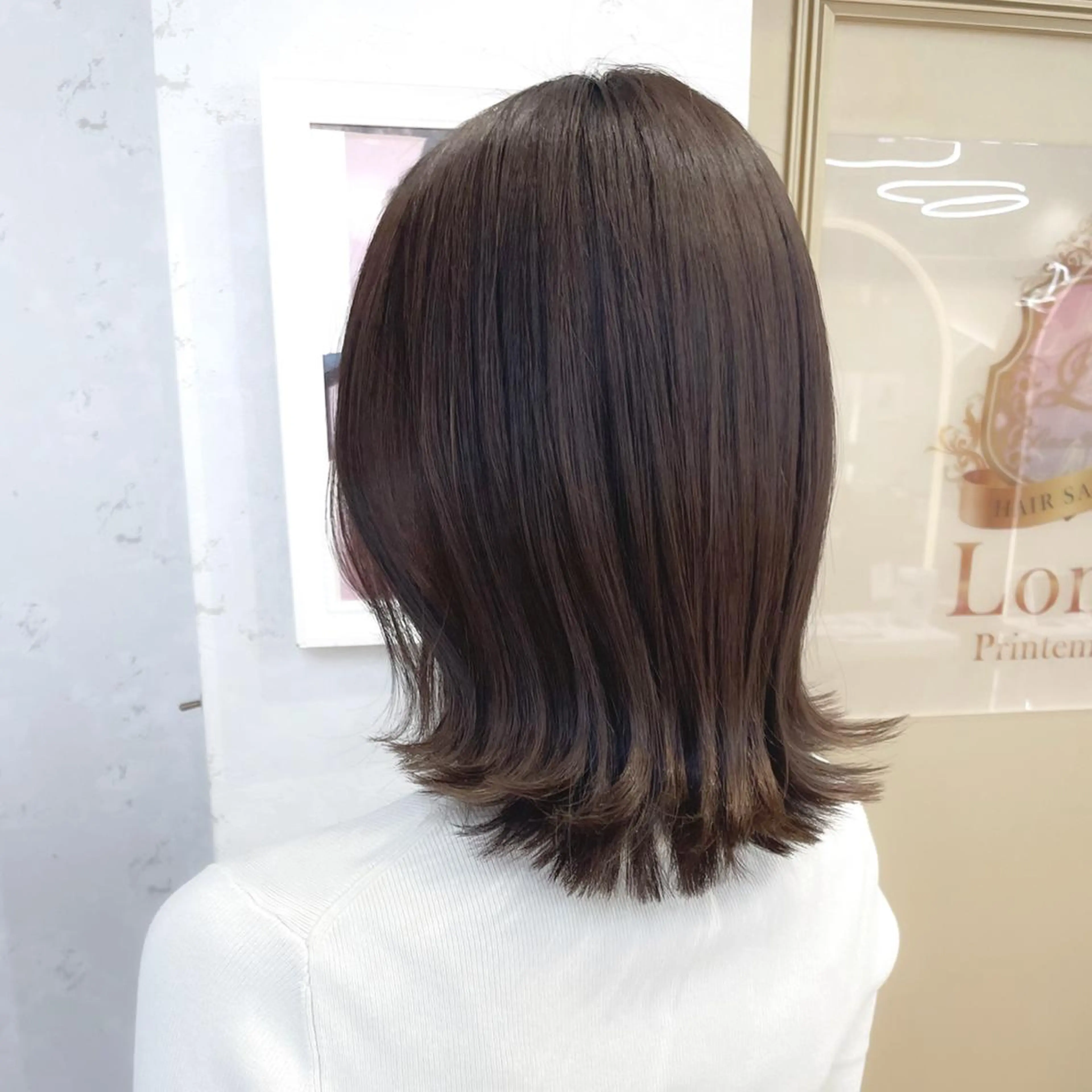 ミディアム カット ヘアカラー トリートメント 産休中2026.4月 復帰予定/野崎華代のヘアスタイル