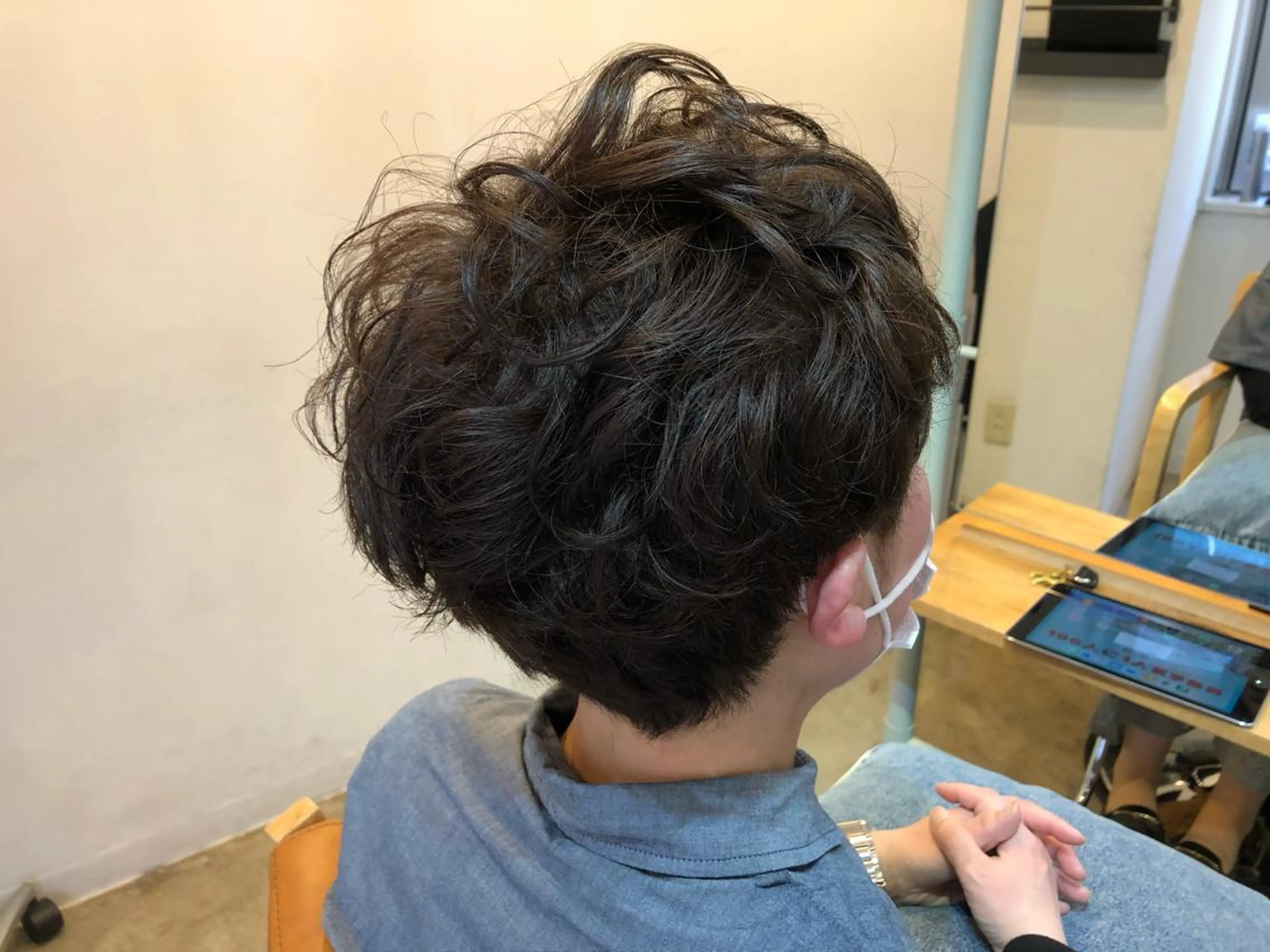 ショート パーマ カット✂️カラー🌈 はお任せ✨　芳賀　要のヘアスタイル