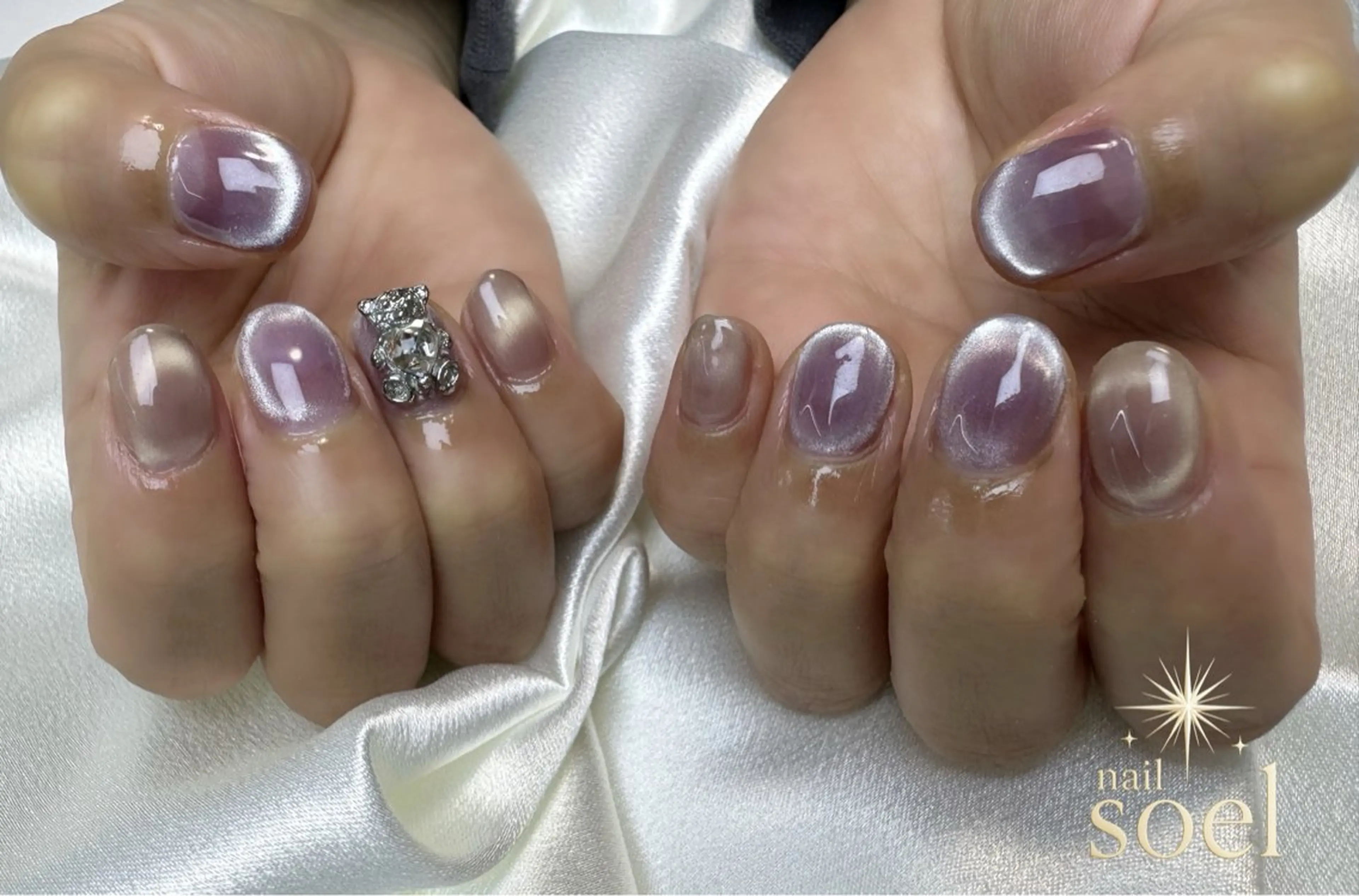 ネイル パープル pre open中｜ nail Soelのネイルデザイン