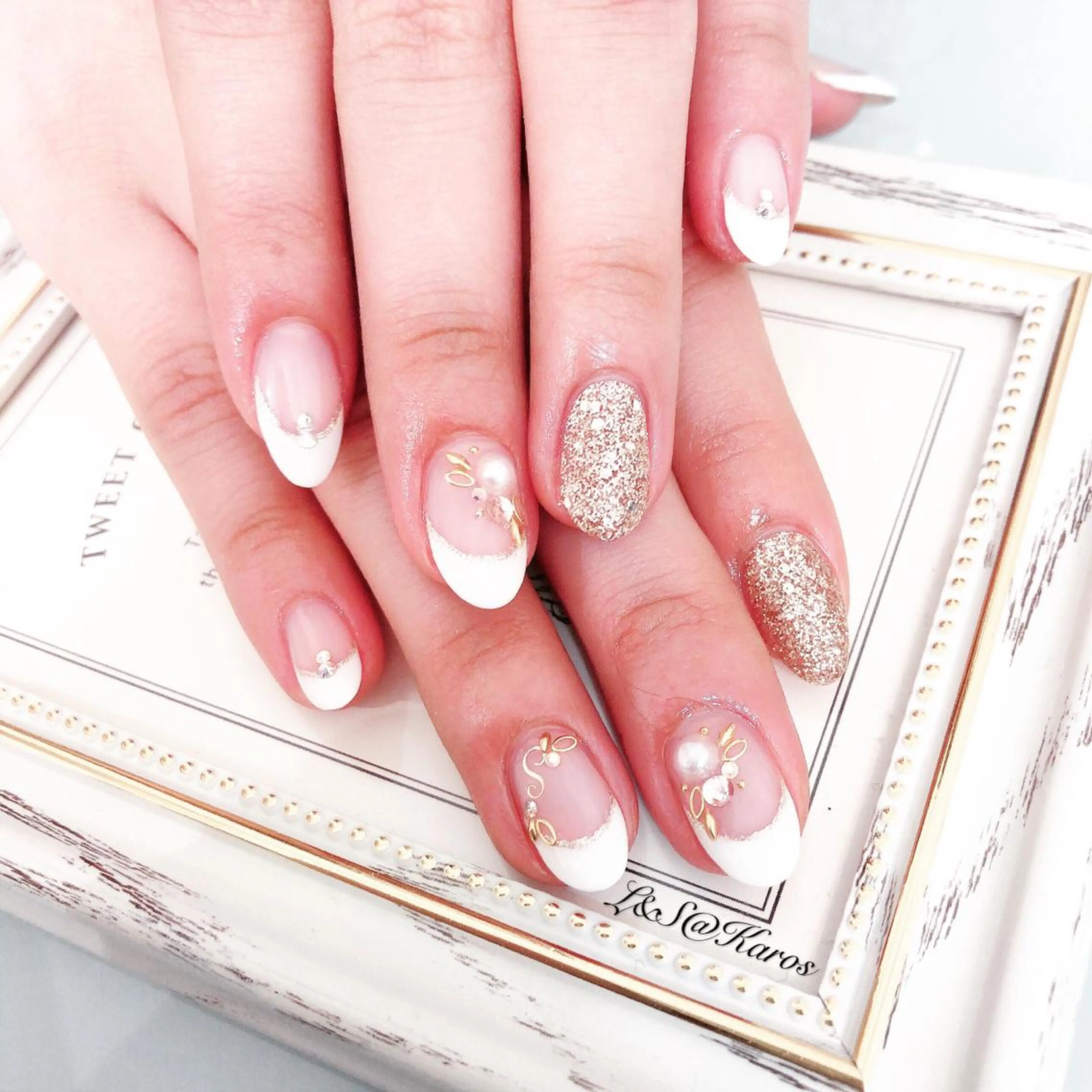 ネイル フレンチネイル ハンドネイル L&S@Karos所属・L&S@ Karosのネイルデザイン