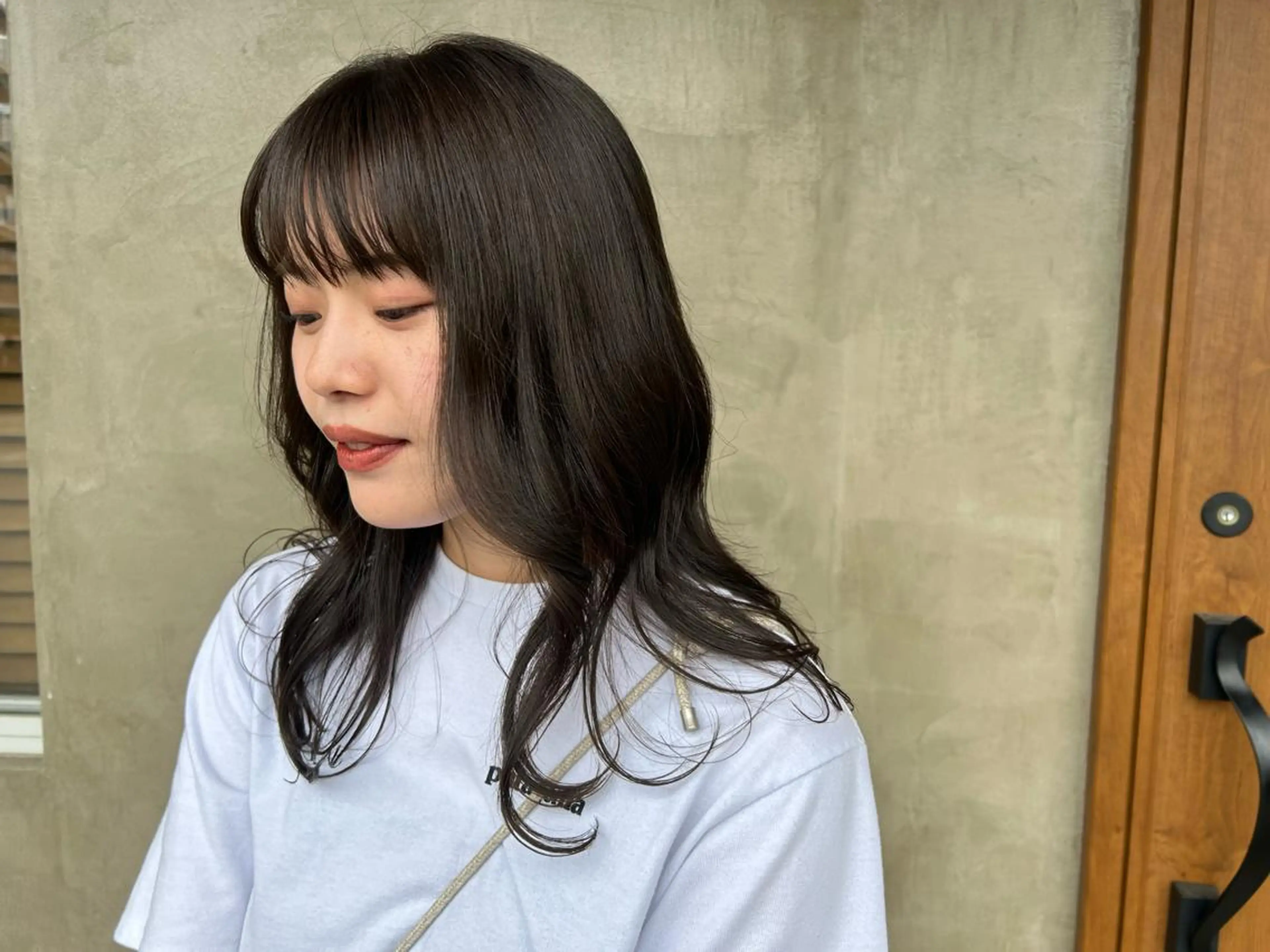 ミディアム カラー グレージュ オリーブグレージュ オリーブグレー カット ヘアカラー 柔らかカラー🥛 mayucoのヘアスタイル