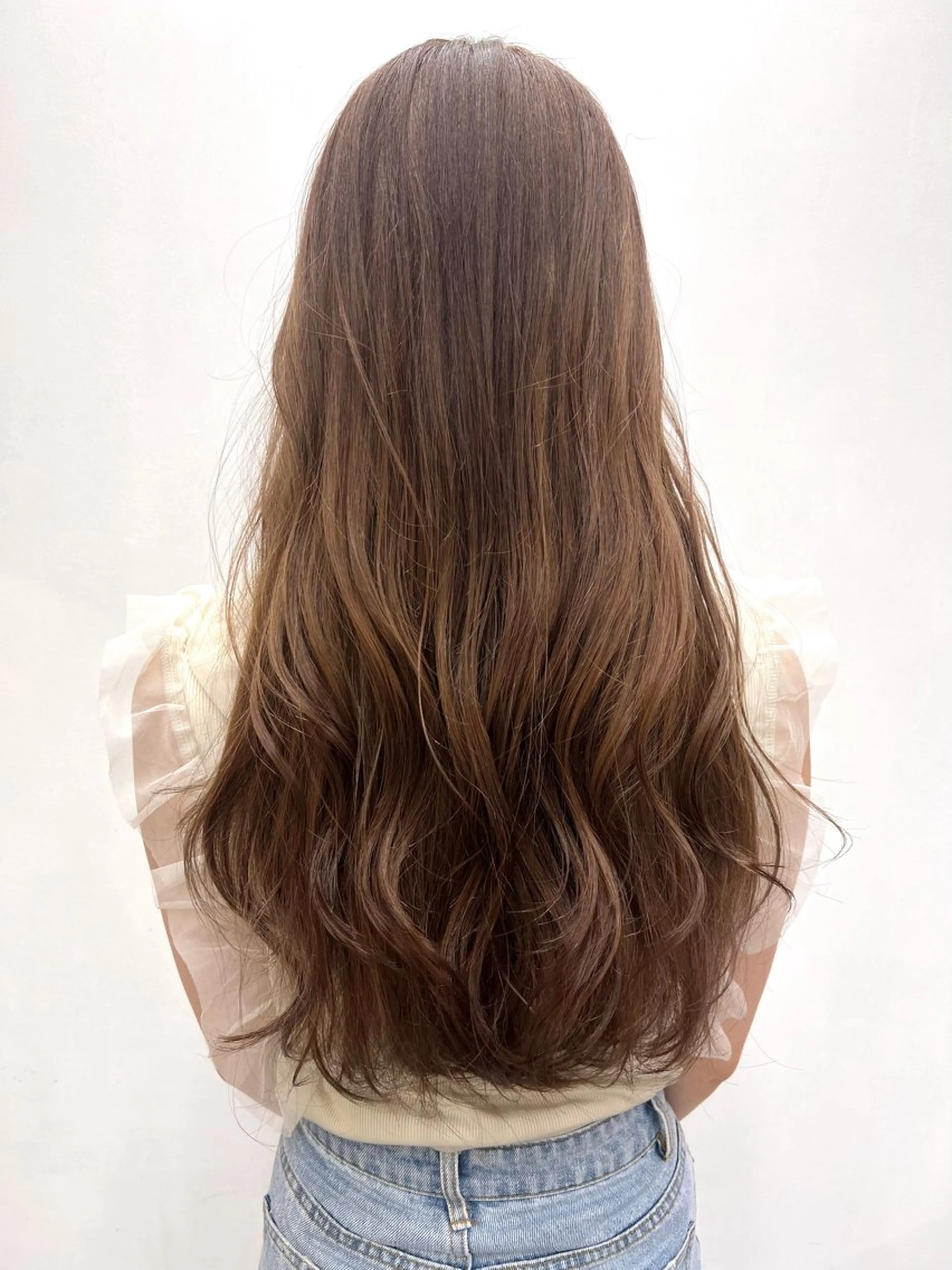 ロング カラー カット ヘアカラー トリートメント 透明感カラー ゆうだいのヘアスタイル