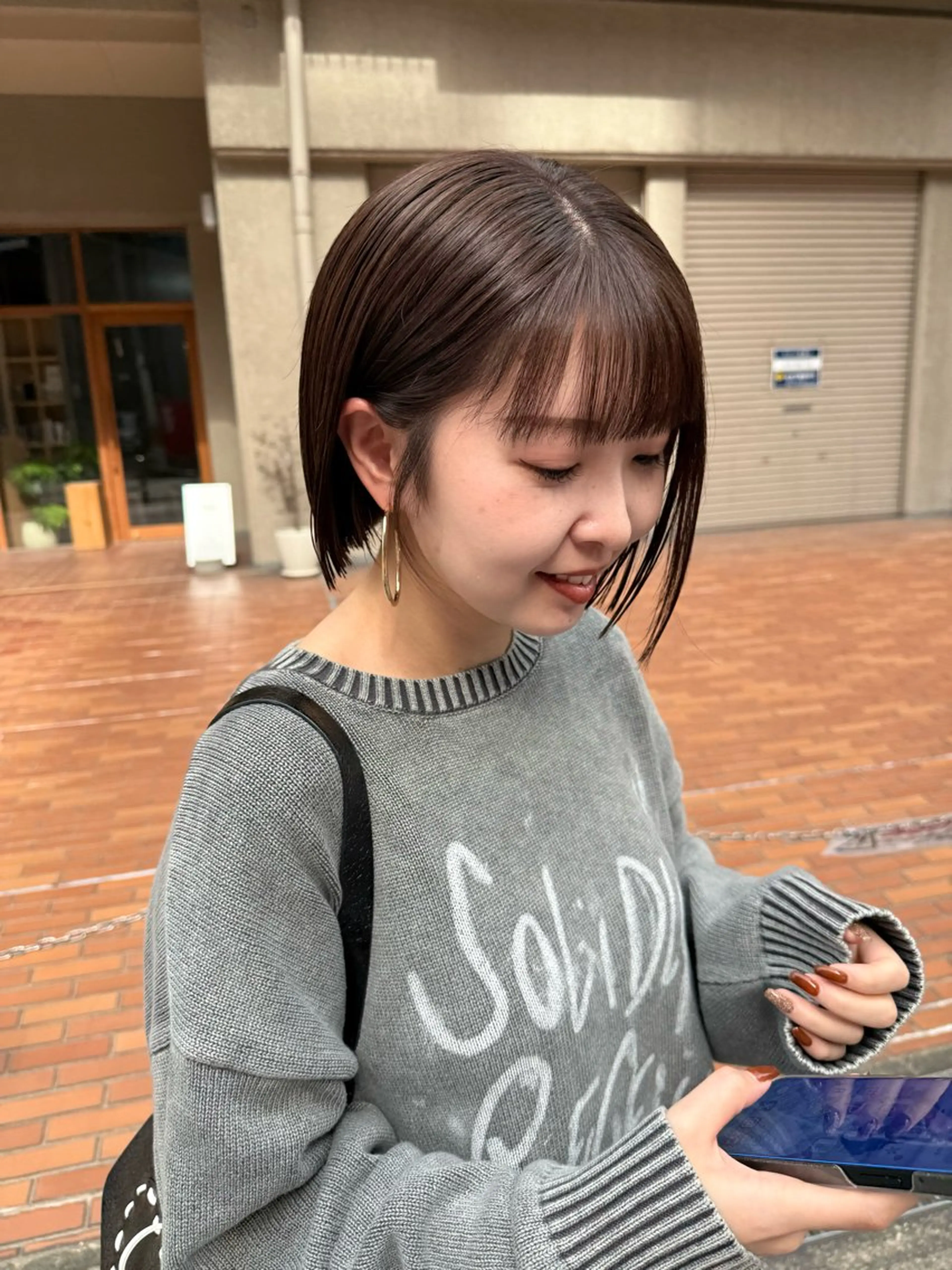 ショート カラー カット ヘアカラー トリートメント le'a所属・谷町/Le'a /竹原詩緒奈のヘアスタイル