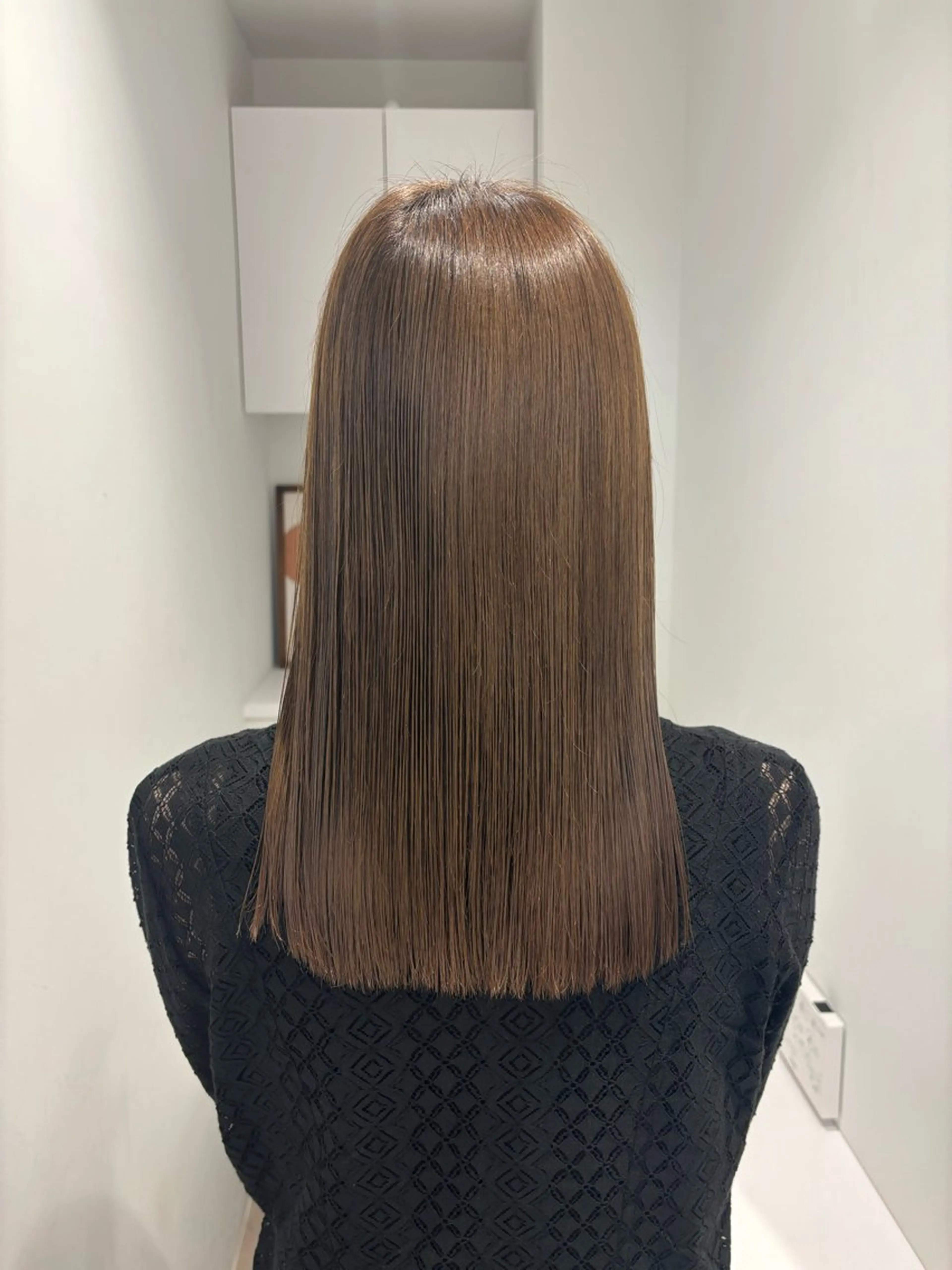 セミロング トリートメント Rin🔔/ボブ/ 透明感カラー🤎のヘアスタイル