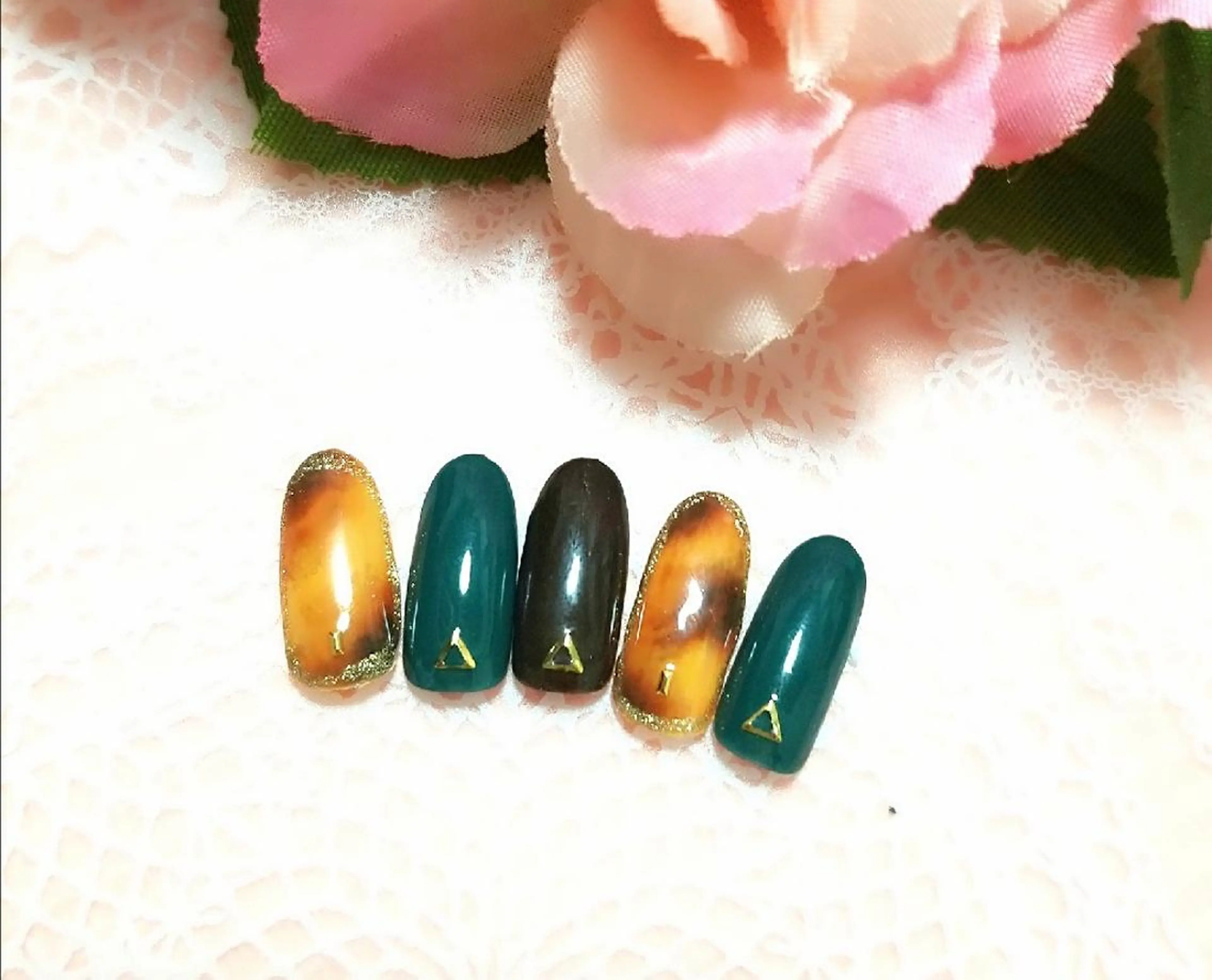 ネイル べっ甲ネイル Lien nail リアン　ネイルのネイルデザイン