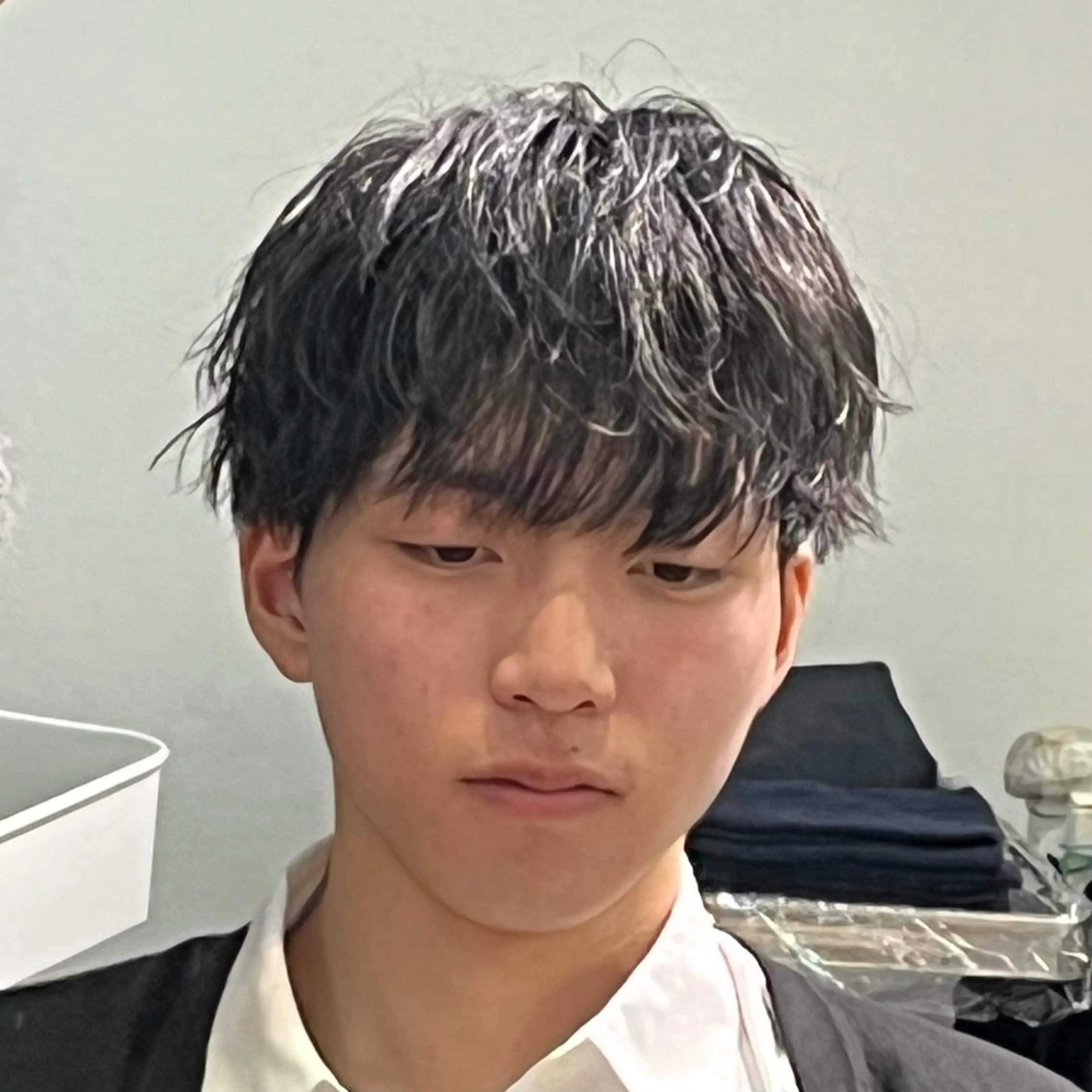メンズ カット 暖色さら艶カラー🌙 髪質改善yuzukiのヘアスタイル