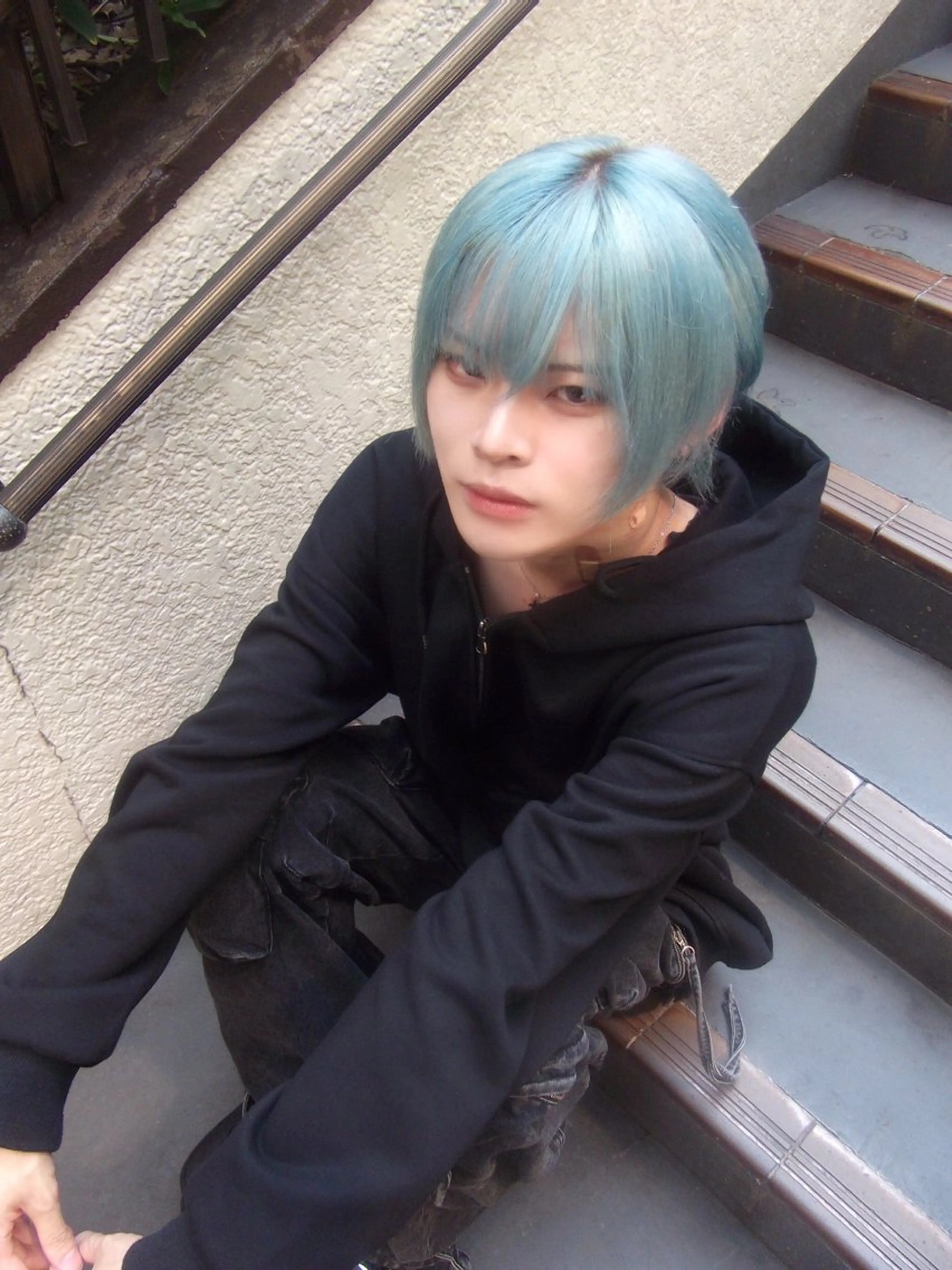 ミディアム カラー メンズ AIRA/ブリーチ /透明感カラーのヘアスタイル