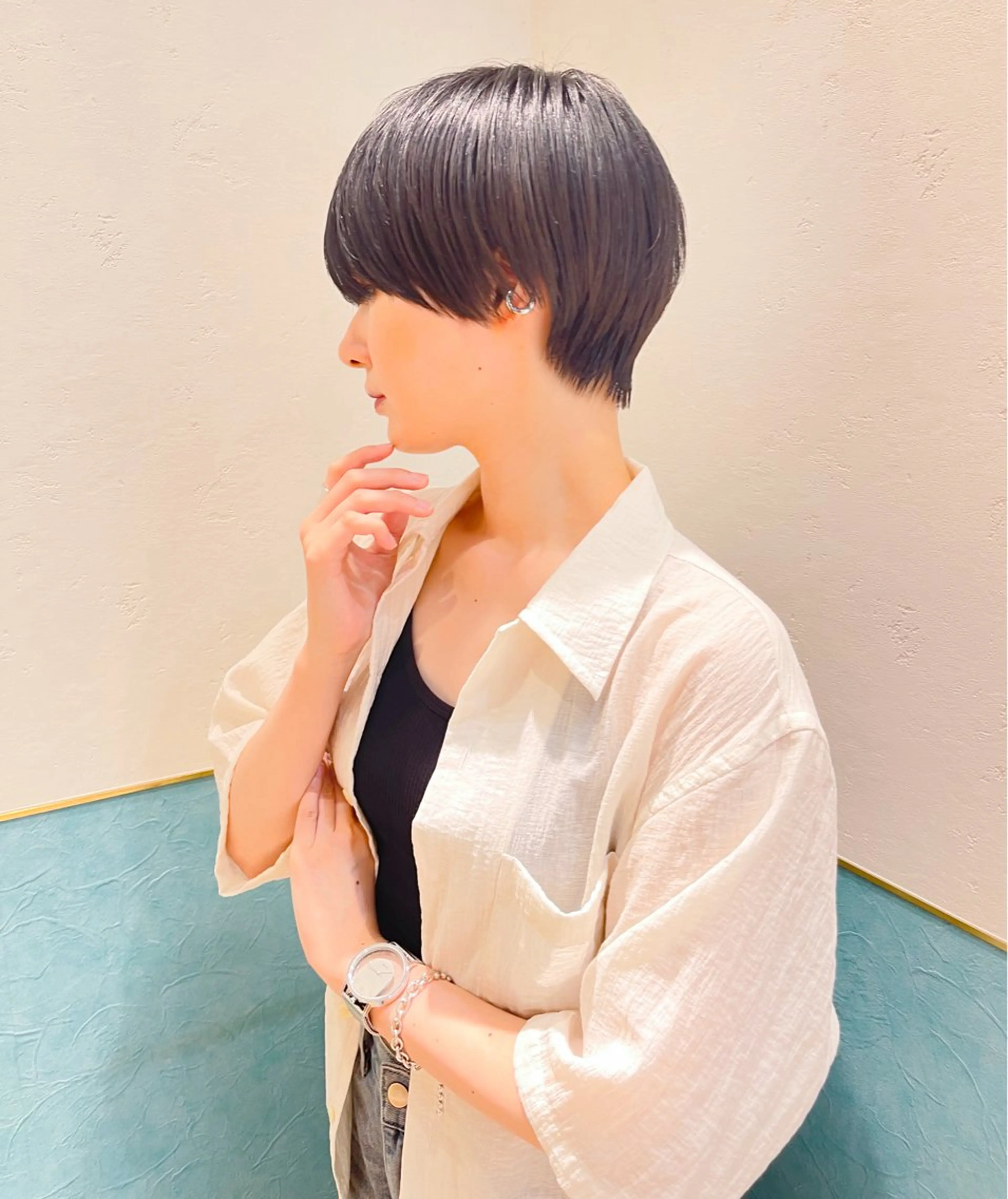 💇🏻♀️似合わせカット💇🏻♀️+高保湿トリートメント🌈【ショートボブ】【ショート】【ボブ】【メンズカット】の写真