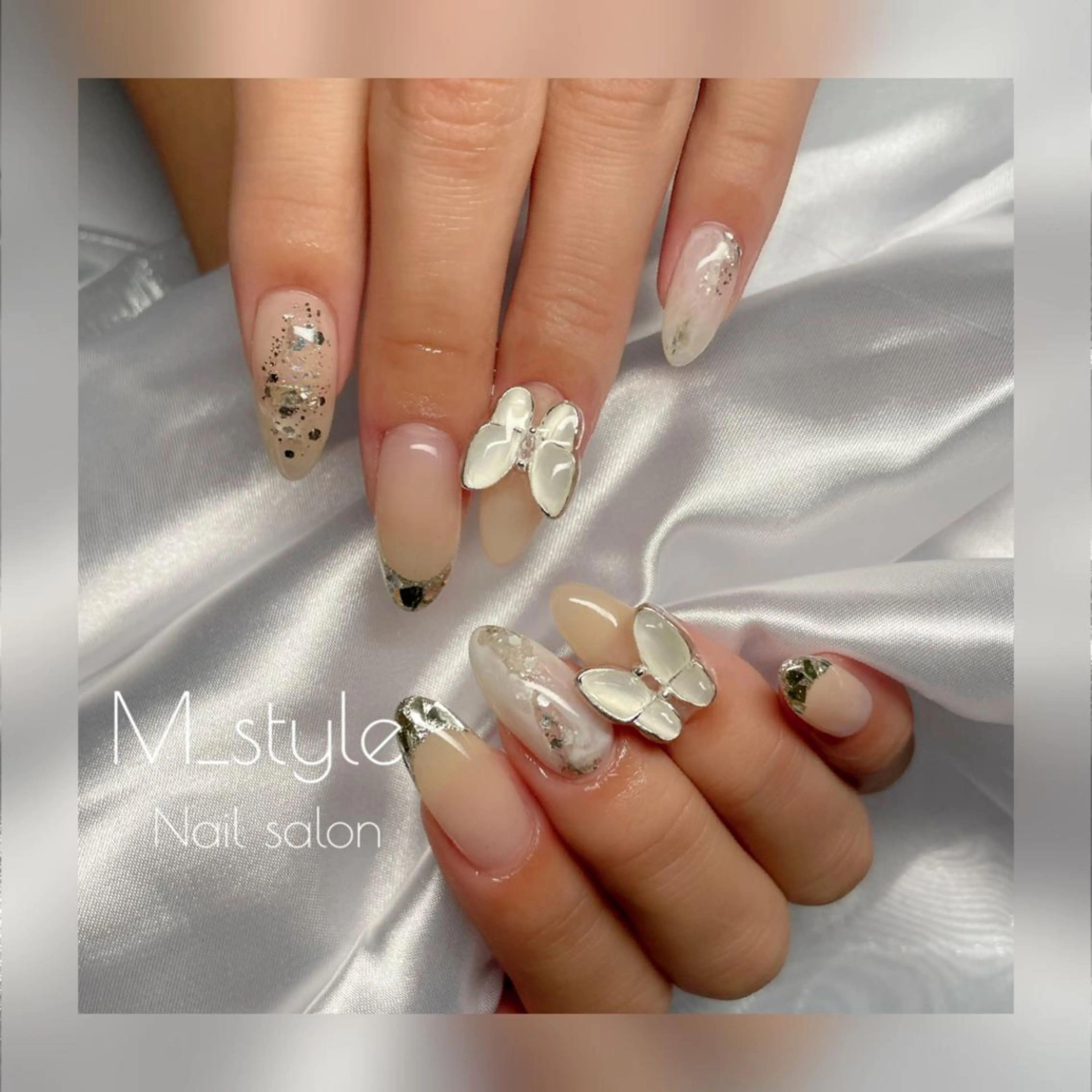 セミロング ネイル 下妻市ﾈｲﾙｻﾛﾝ M_styleのネイルデザイン