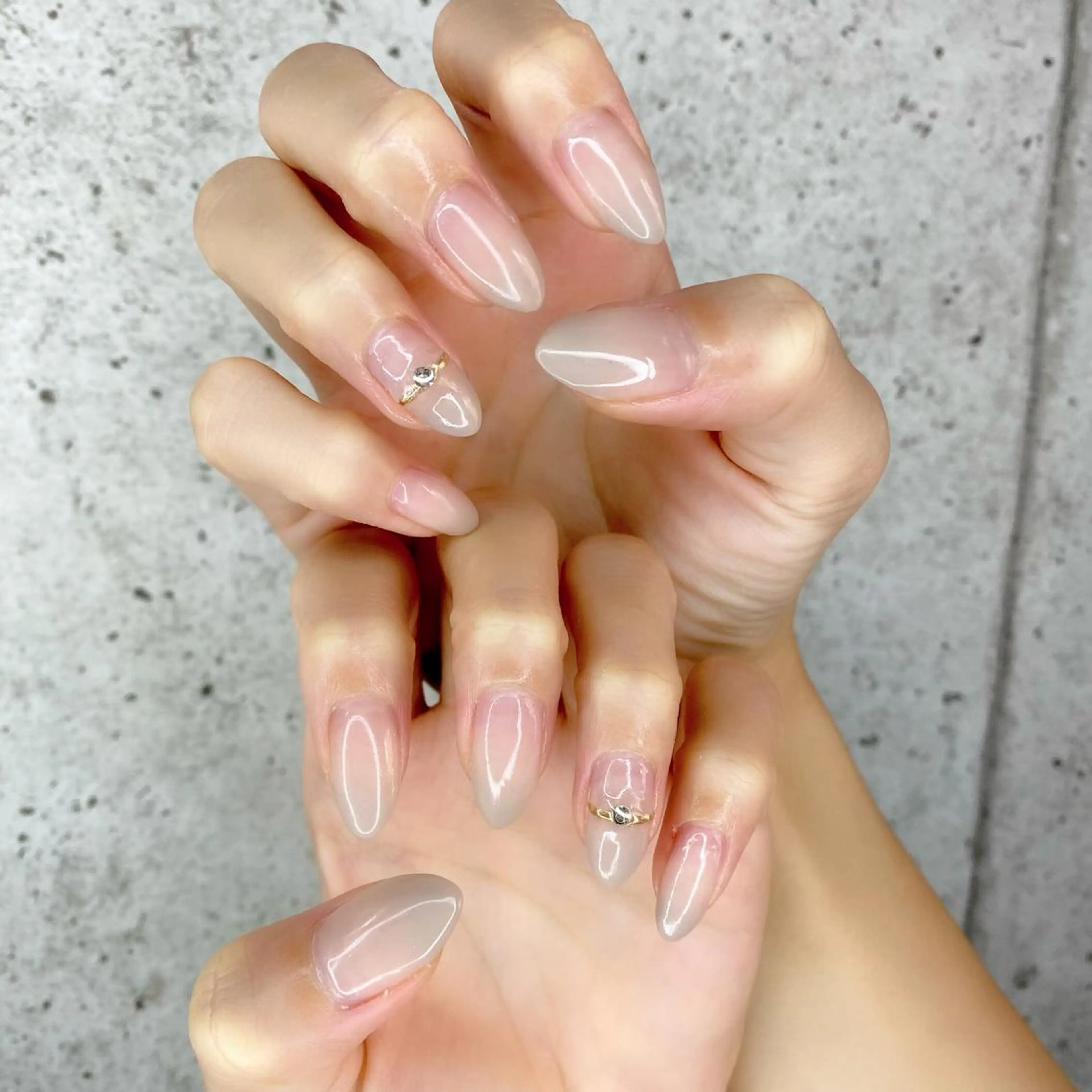 ネイル アートネイル フットネイル グラデーション オフィスネイル 夏ネイル Salon Ｋのネイルデザイン