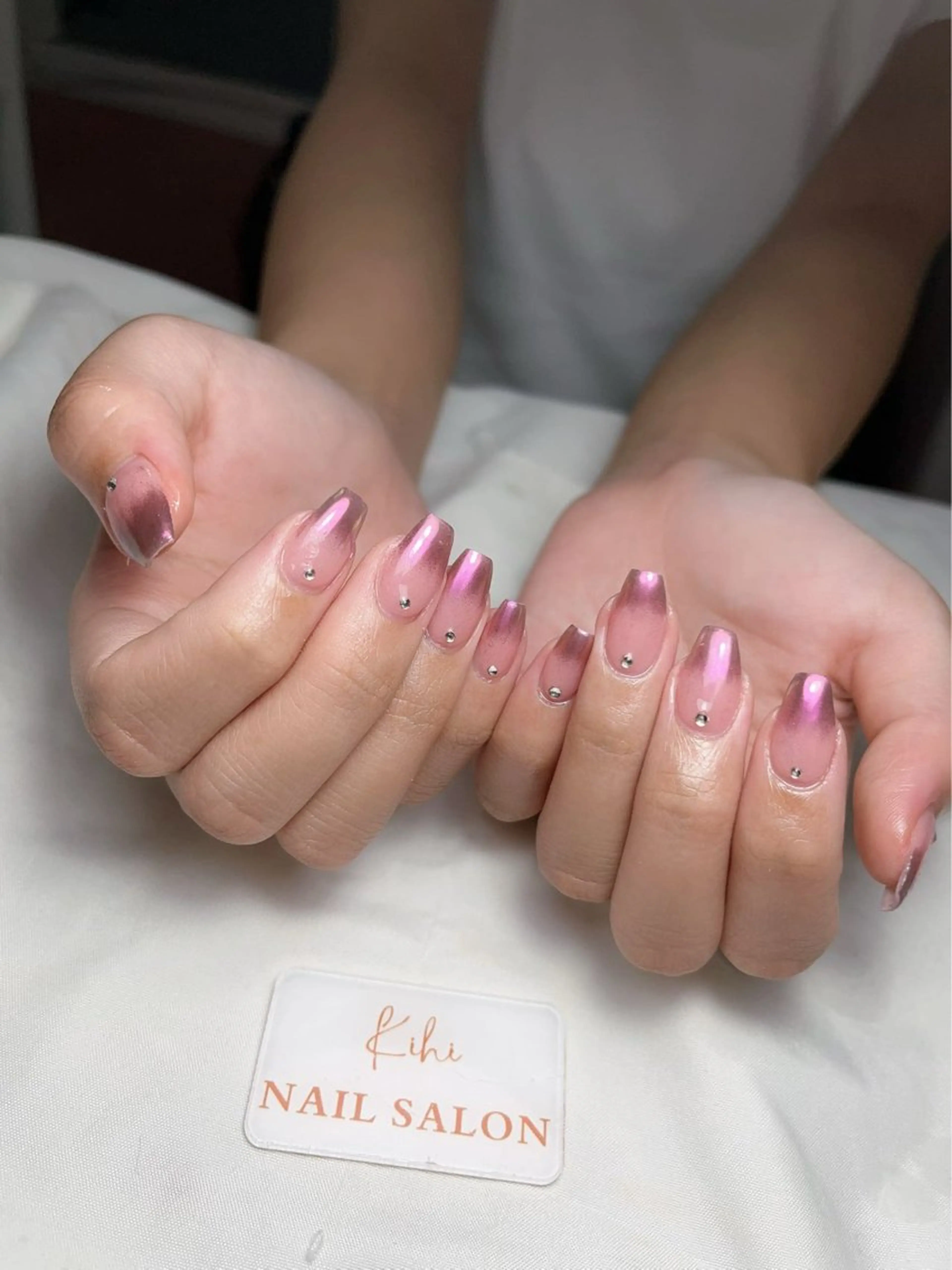 ネイル アートネイル フレンチネイル ジェルネイル グラデーション 韓国ネイル ハンドネイル ハンドケア Nail Salon Kihi さくらのネイルデザイン