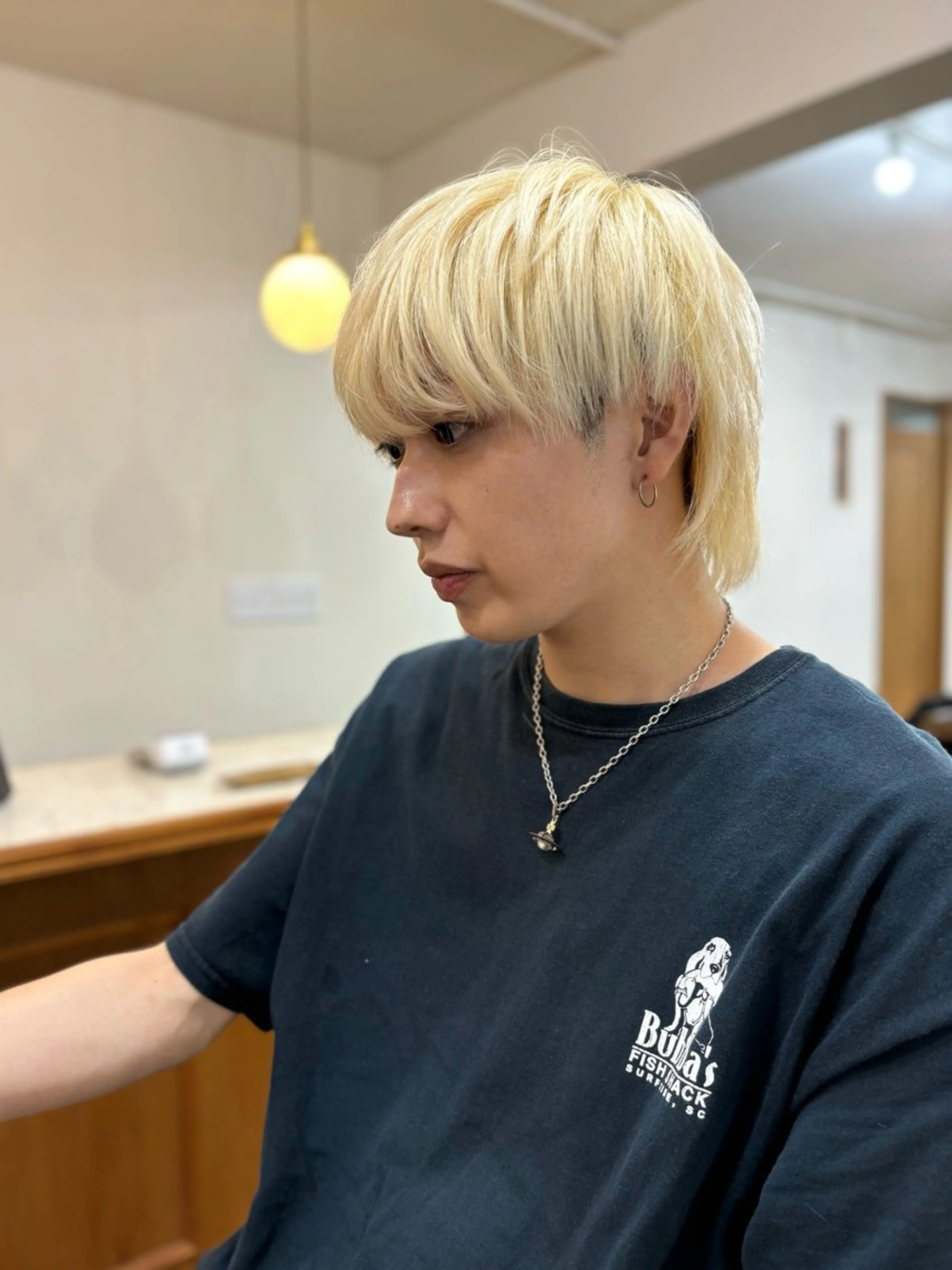 ショート カラー メンズ メンズブリーチ メンズハイトーン ブリーチ 抜きっぱなしブロンド ケアブリーチ カット ヘアカラー トリートメント CIEN所属・ayano🫧 《CIEN》のヘアスタイル