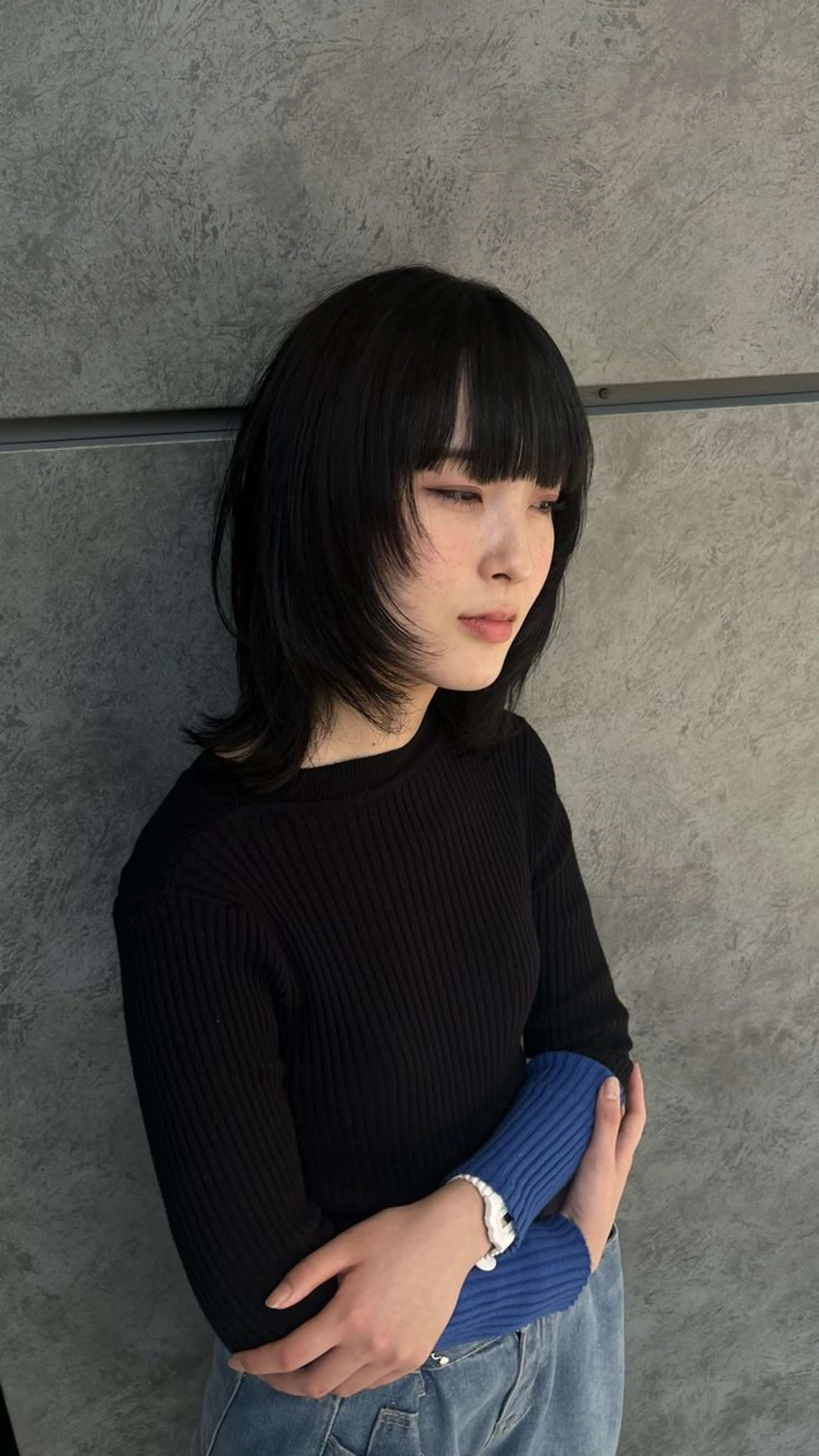 ミディアム 顔周りカット レイヤーカット 石塚 瑛里菜のヘアスタイル