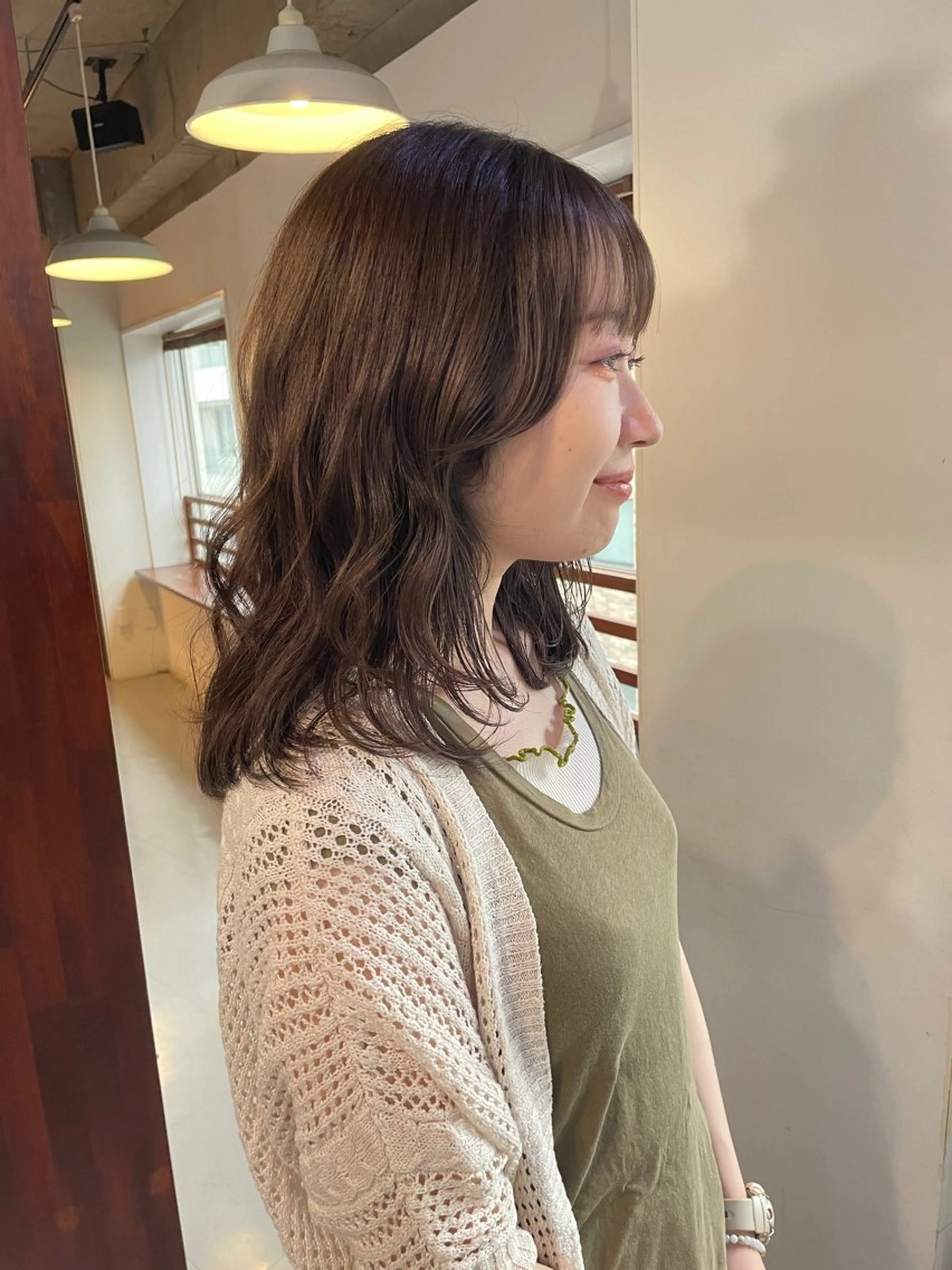 ミディアム カラー silo所属・silo MOKA 顔周りカット🦦のヘアスタイル