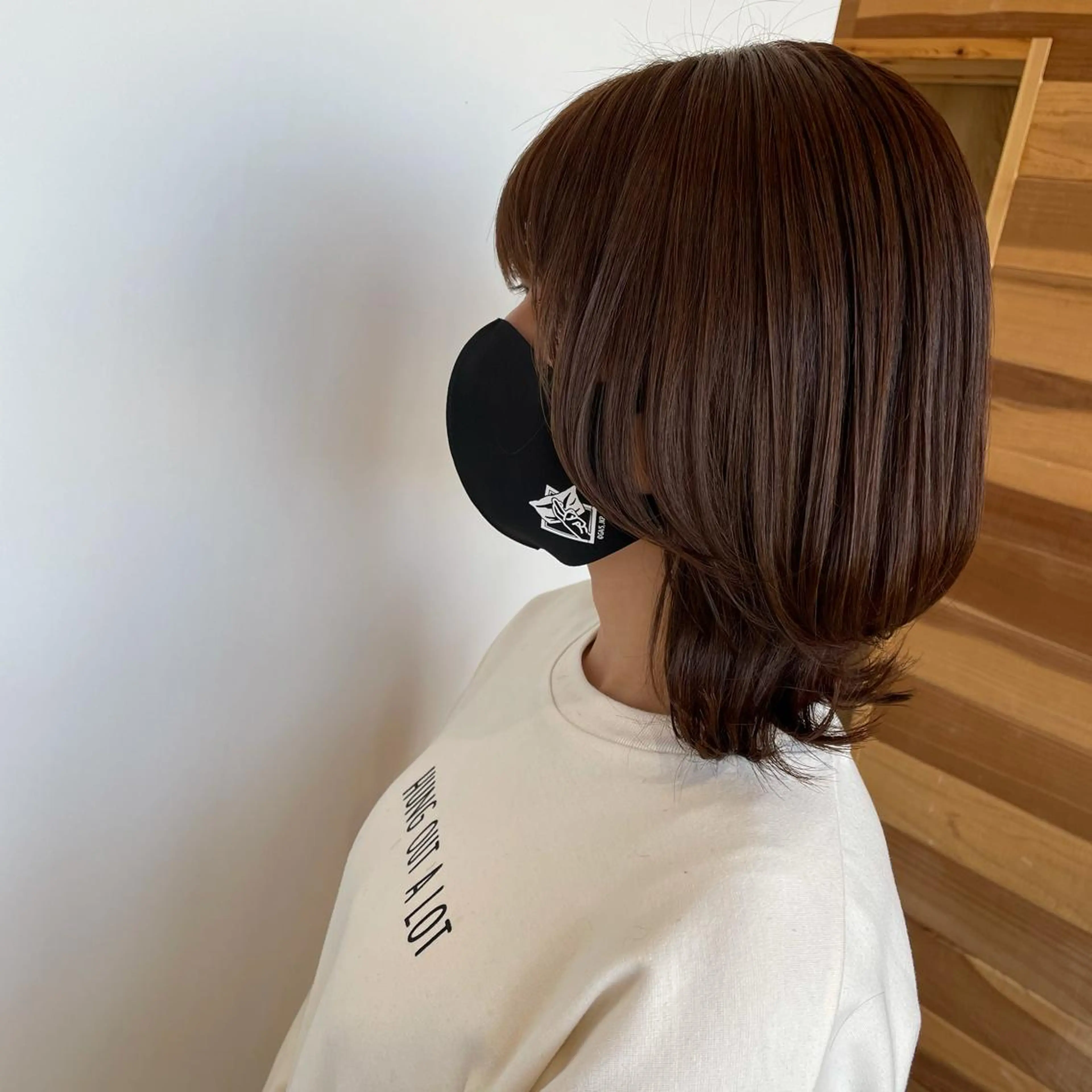 ミディアム カット ヘアカラー SOU所属・ふるかわ れなのヘアスタイル