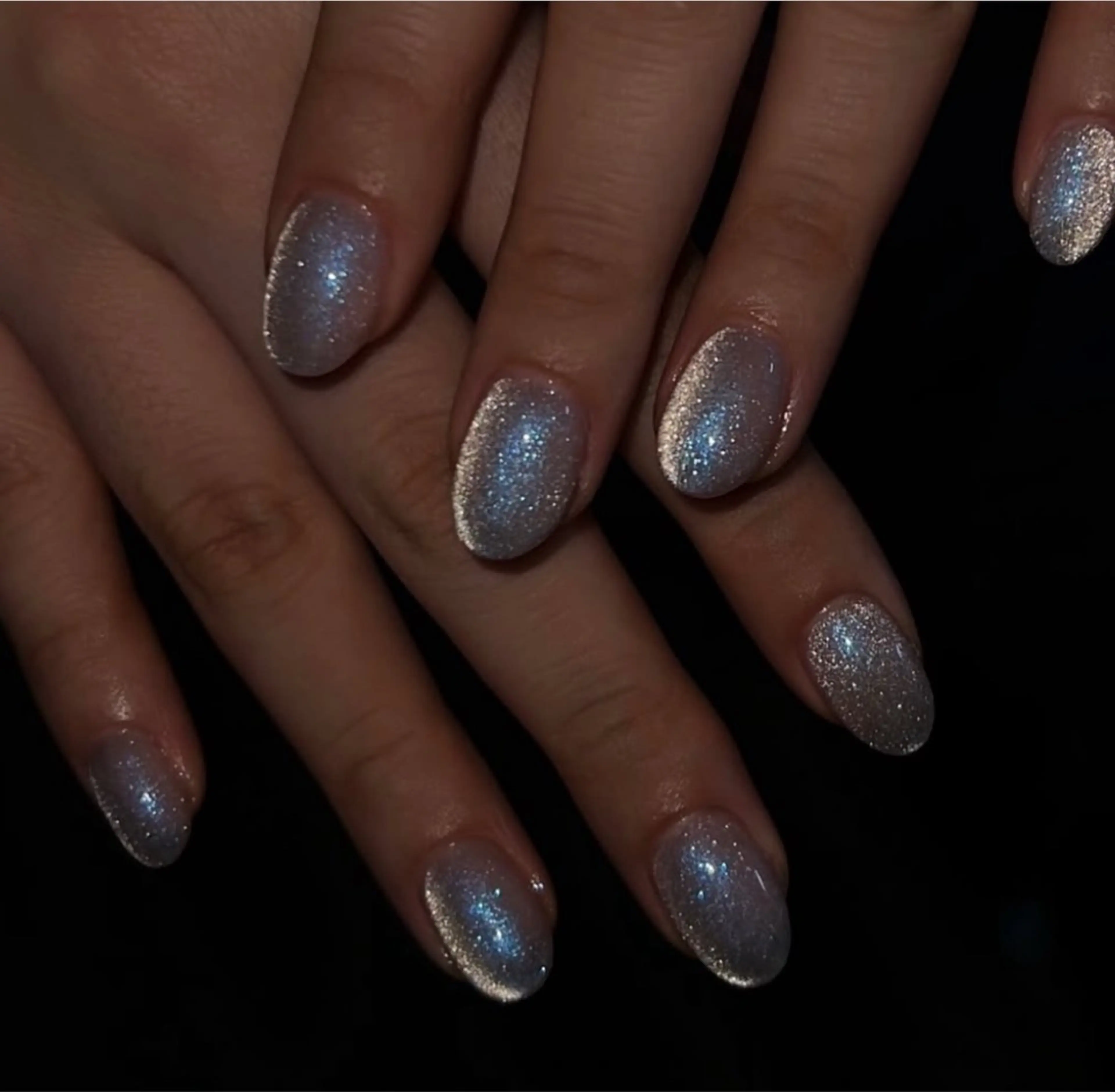 ネイル アートネイル ジェルネイル キラキラネイル ミラーネイル ニュアンスネイル ハンドネイル Ryu Nail Studio所属・Ryu Nail Studioのネイルデザイン