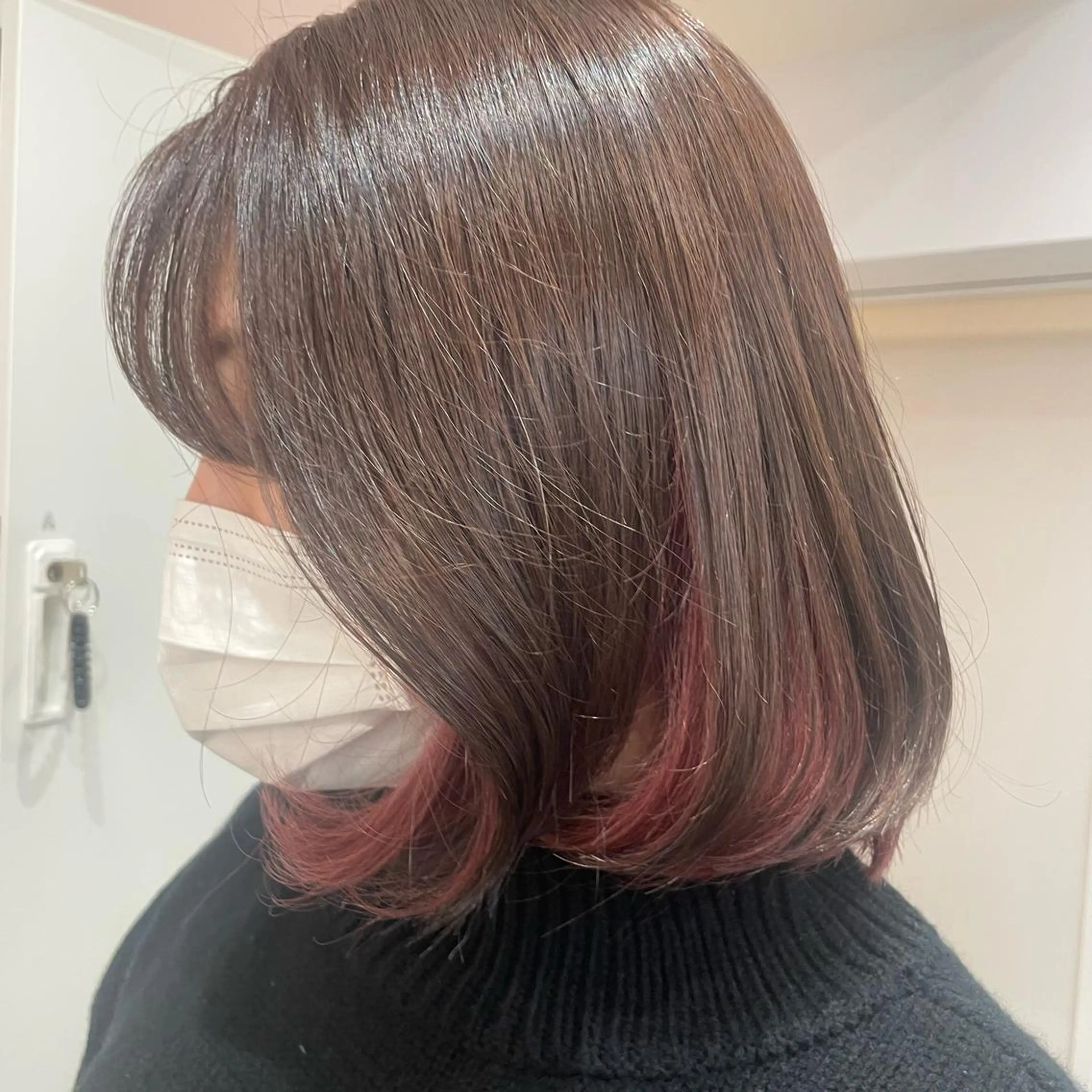 ミディアム マホ/日吉/髪質改善 /レイヤー/ガーリーのヘアスタイル