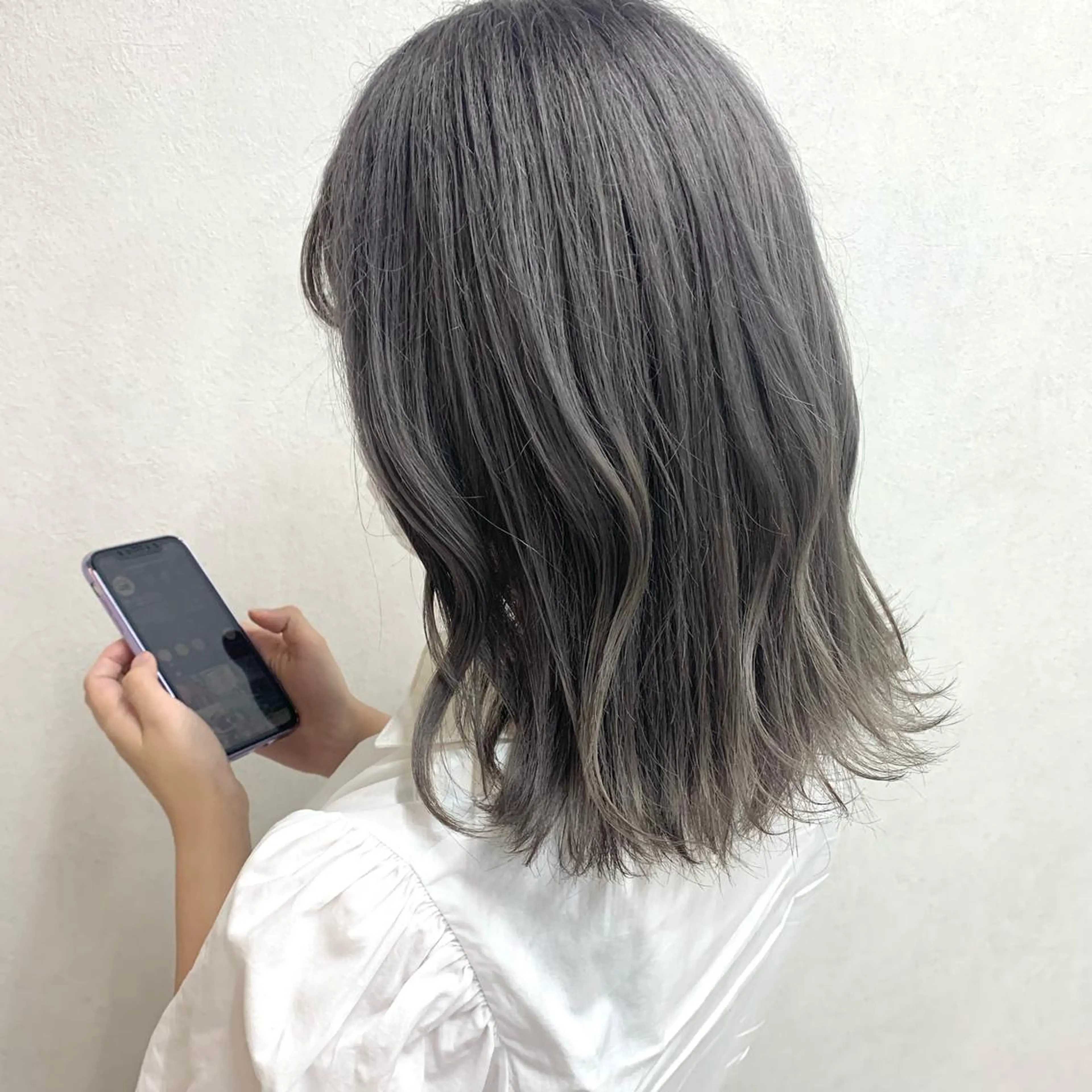 ミディアム ヘアカラー トリートメント TriumpH天王寺店【ミルボンAujua認定サロン】所属・SAKI🐈‍⬛【 HAPPY届けます】のヘアスタイル