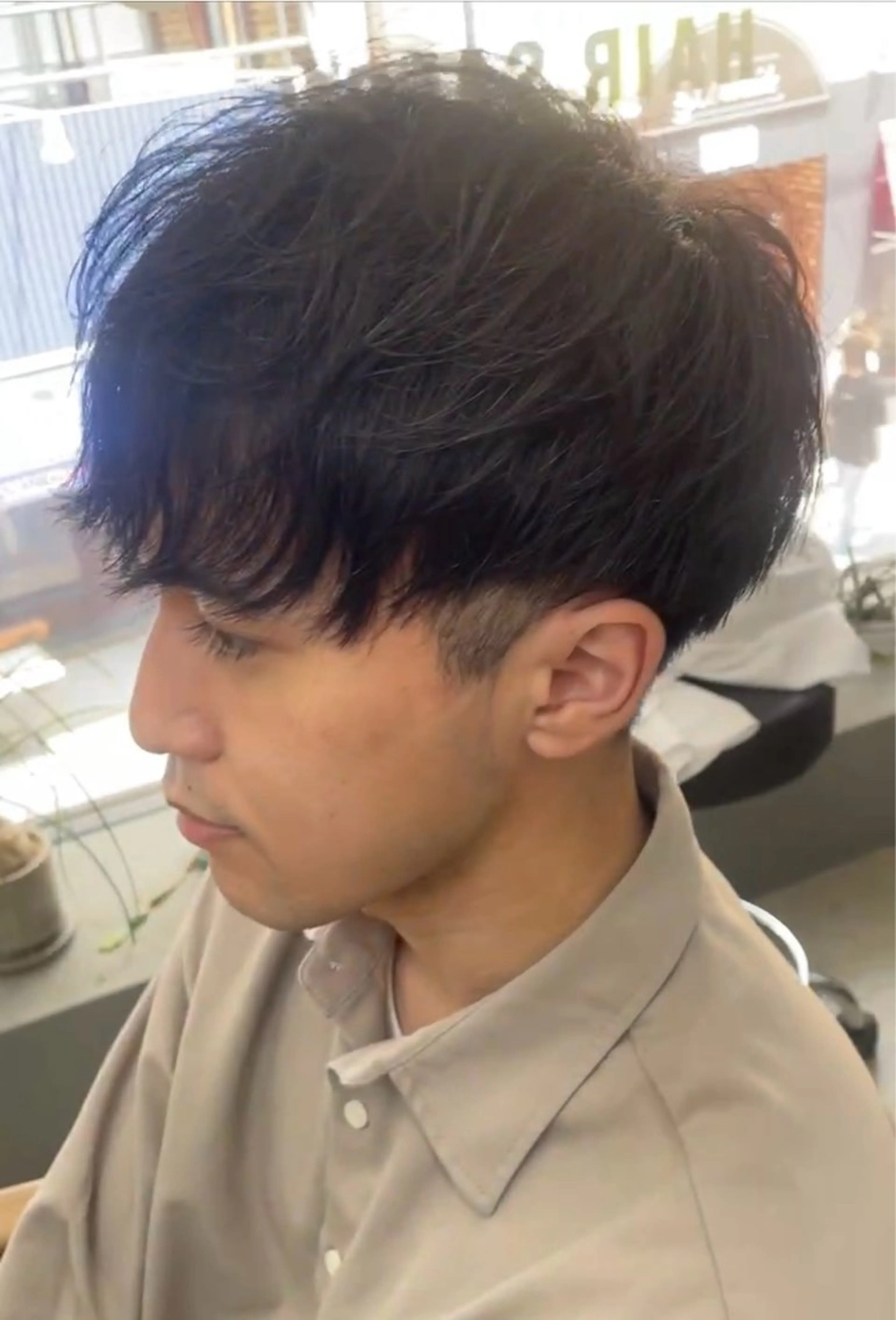 ショート パーマ メンズ カット パーマ メンズ専門サロン wokeのヘアスタイル