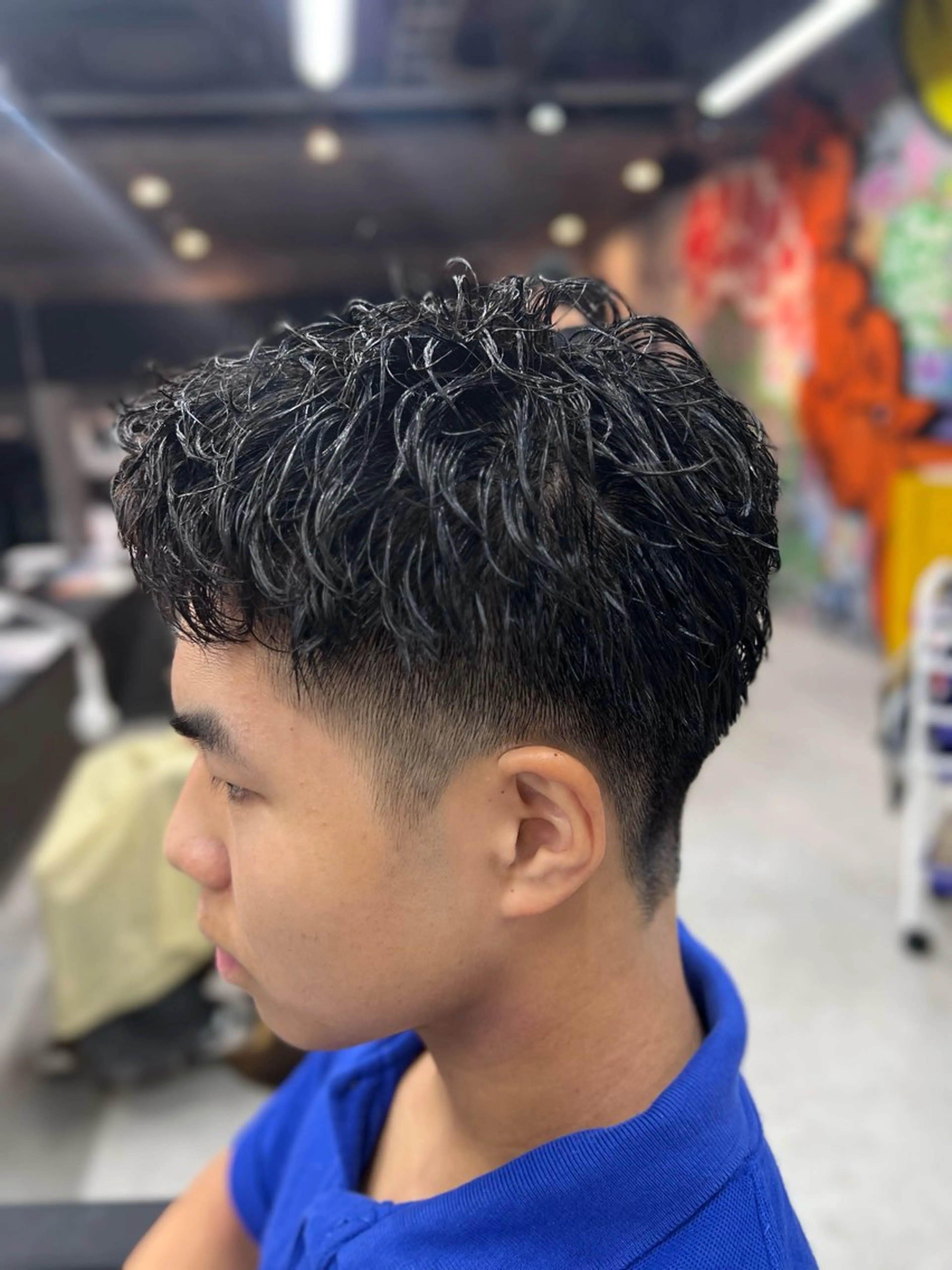 ショート パーマ メンズ カット パーマ 錦糸町/Men's cutパーマ石川史弥のヘアスタイル