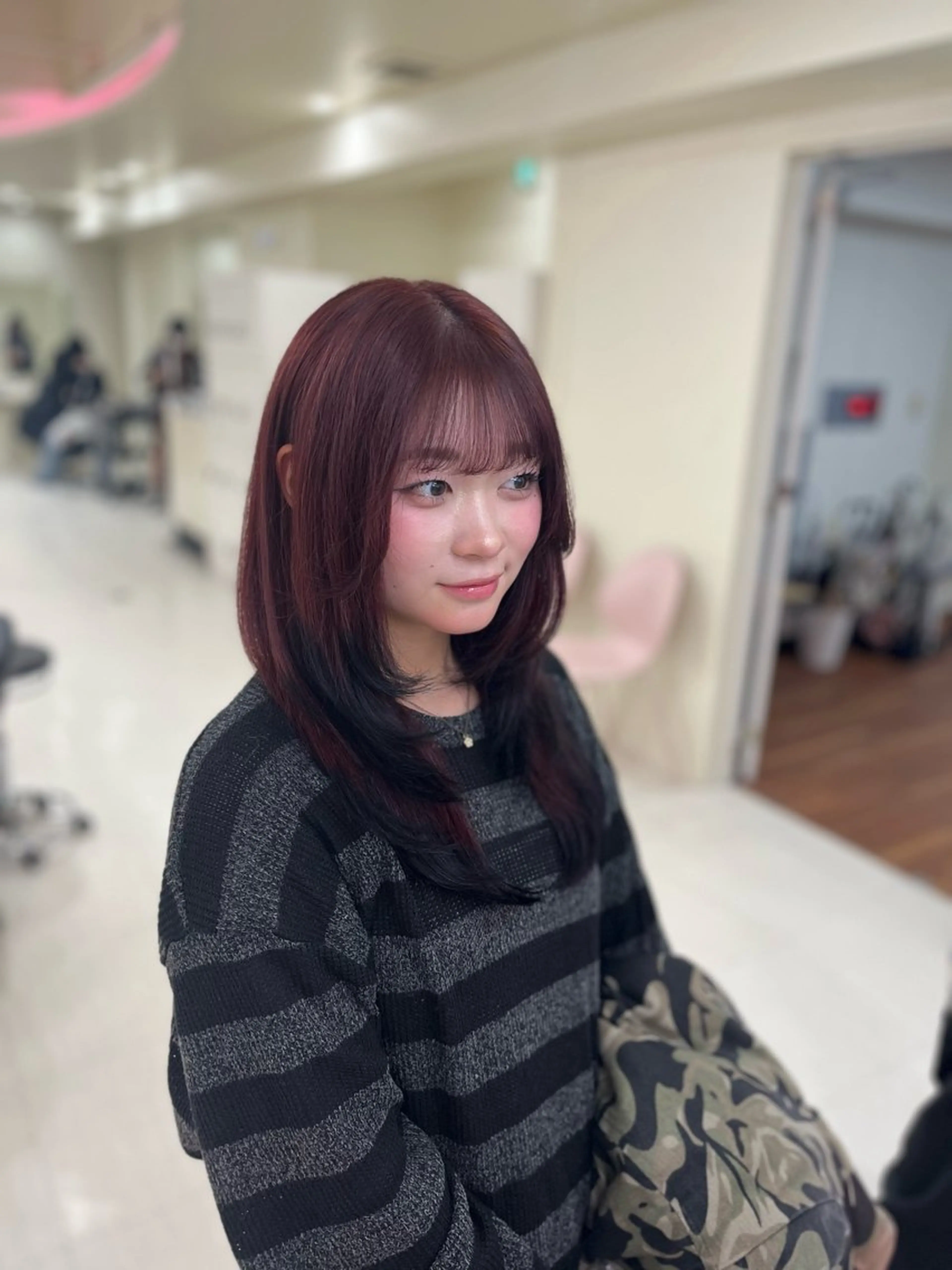 カラー デザインカラー ヘアカラー トリートメント ベージュ・ラベンダー カラー🎀りりのヘアスタイル