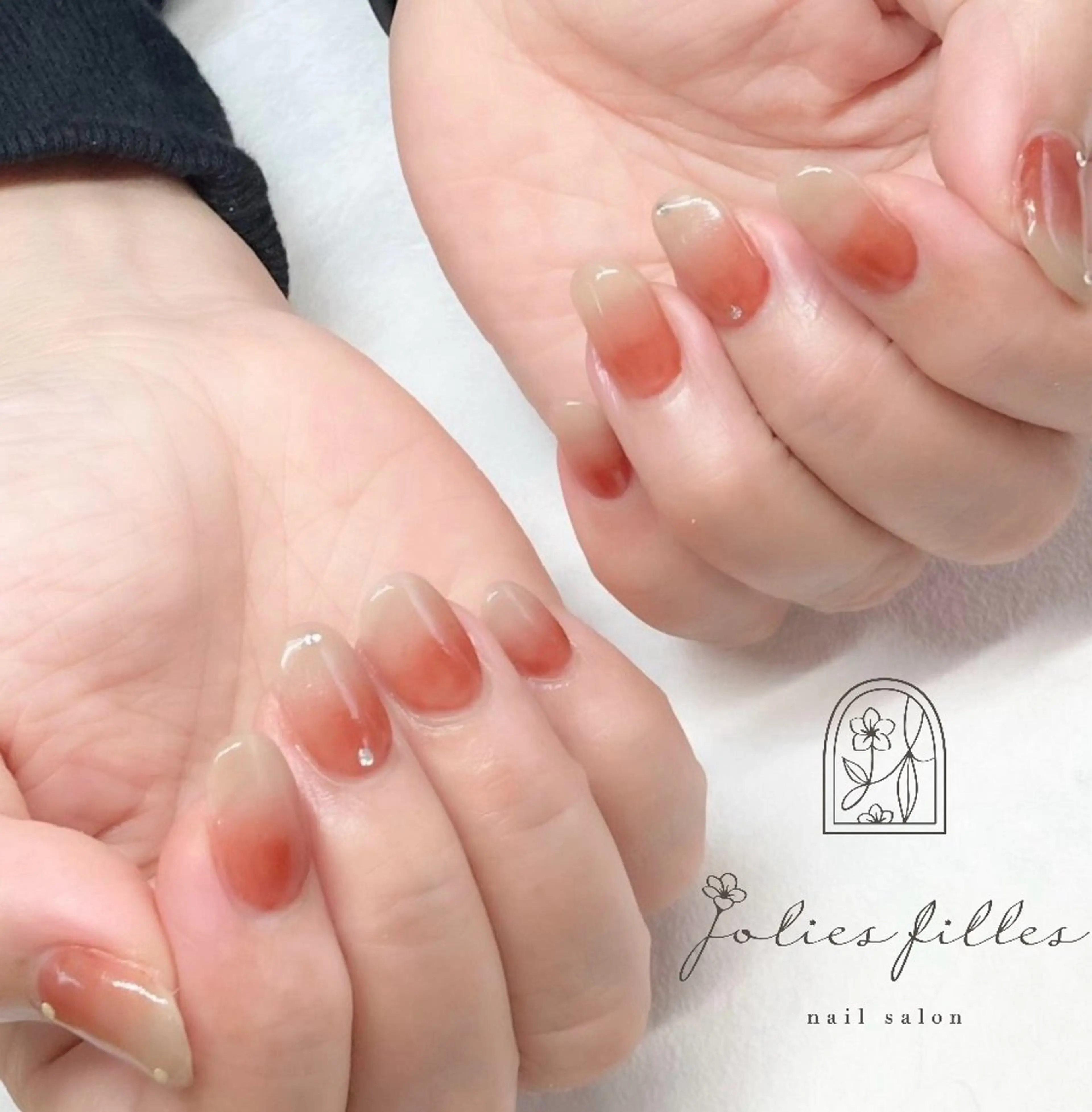 ネイル ニュアンスネイル ハンドネイル ジョリフィーユ 中出のネイルデザイン