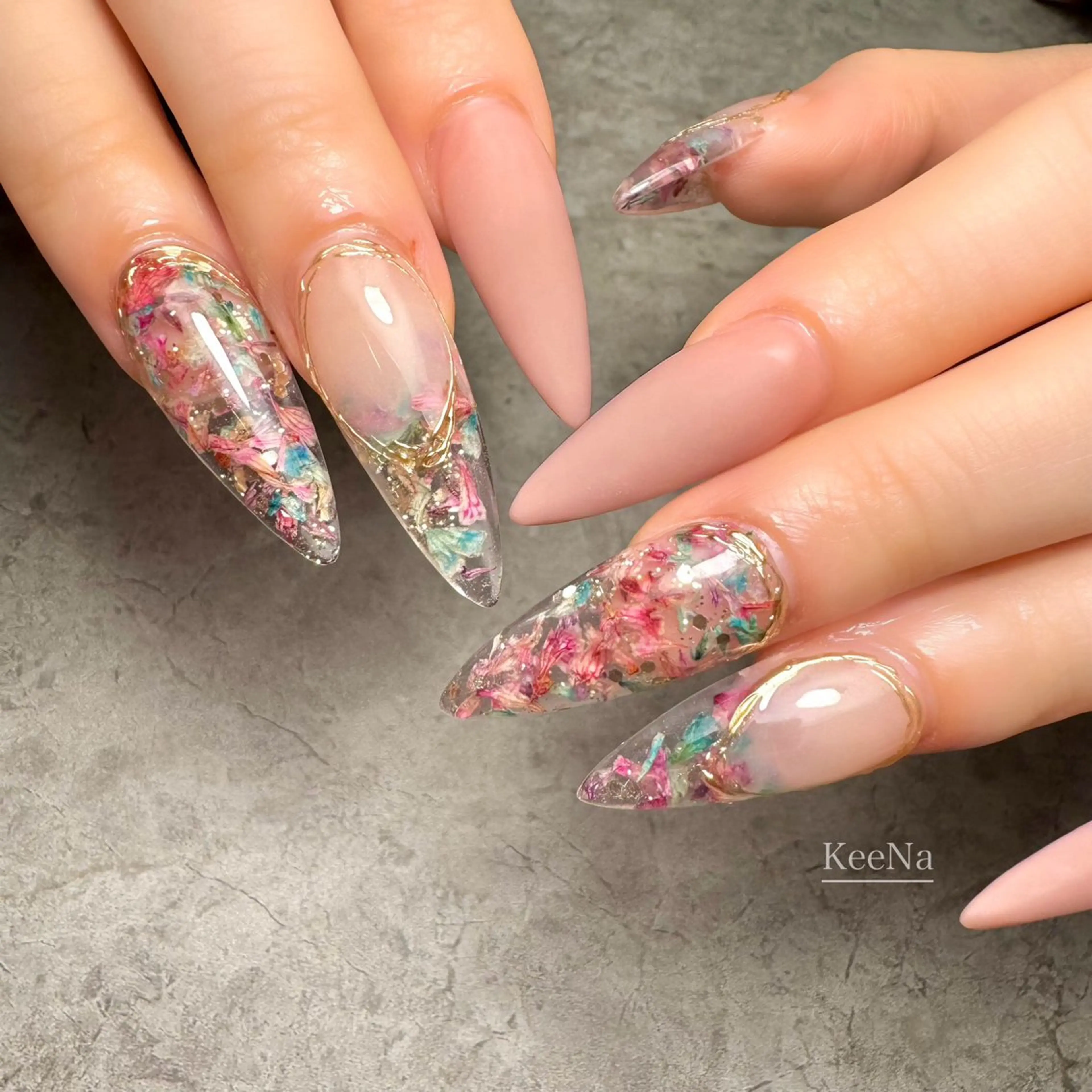 ネイル フラワーネイル KeeNa キーナのネイルデザイン
