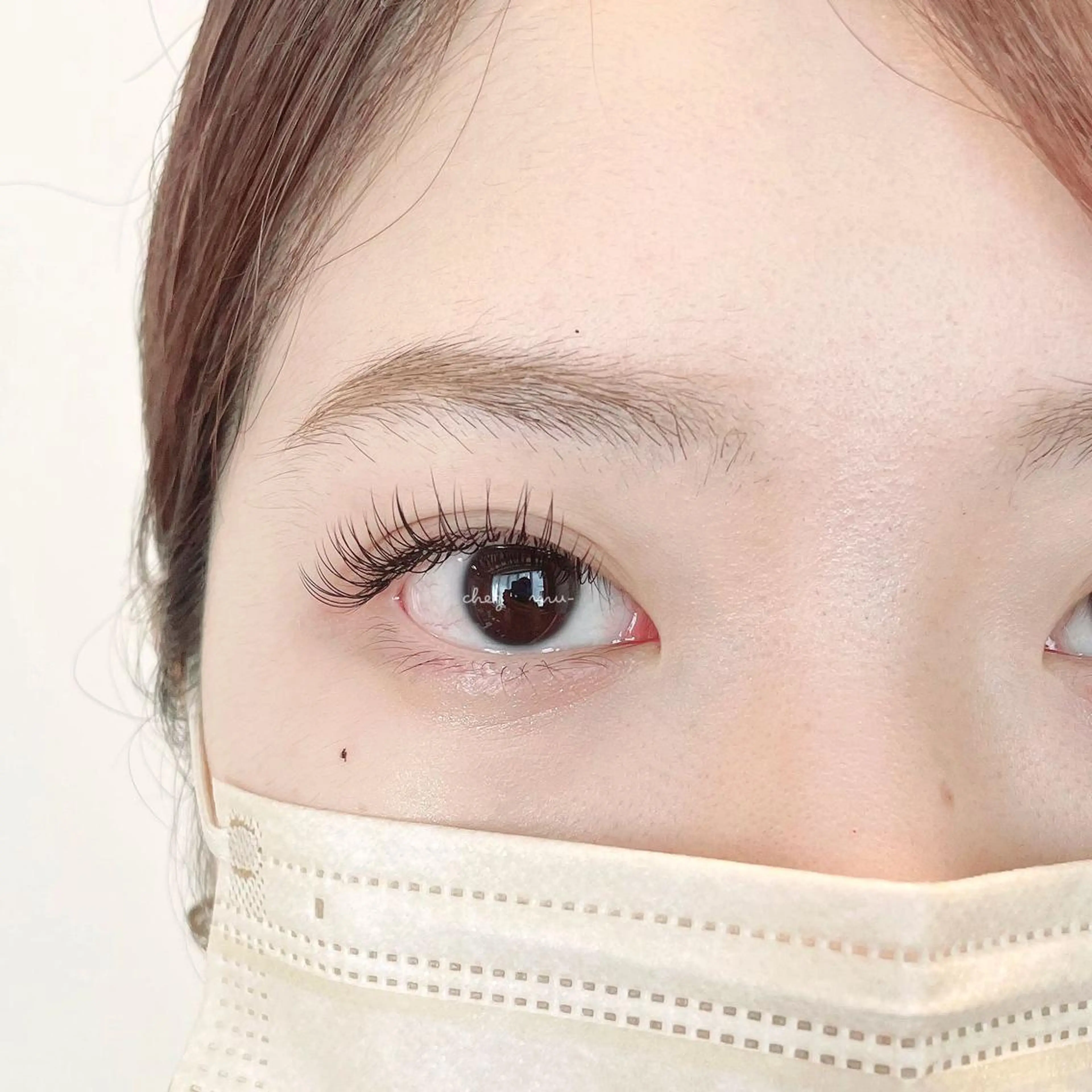 【LEDエクステ】フラットラッシュ120本(オフ込)¥8,250の写真