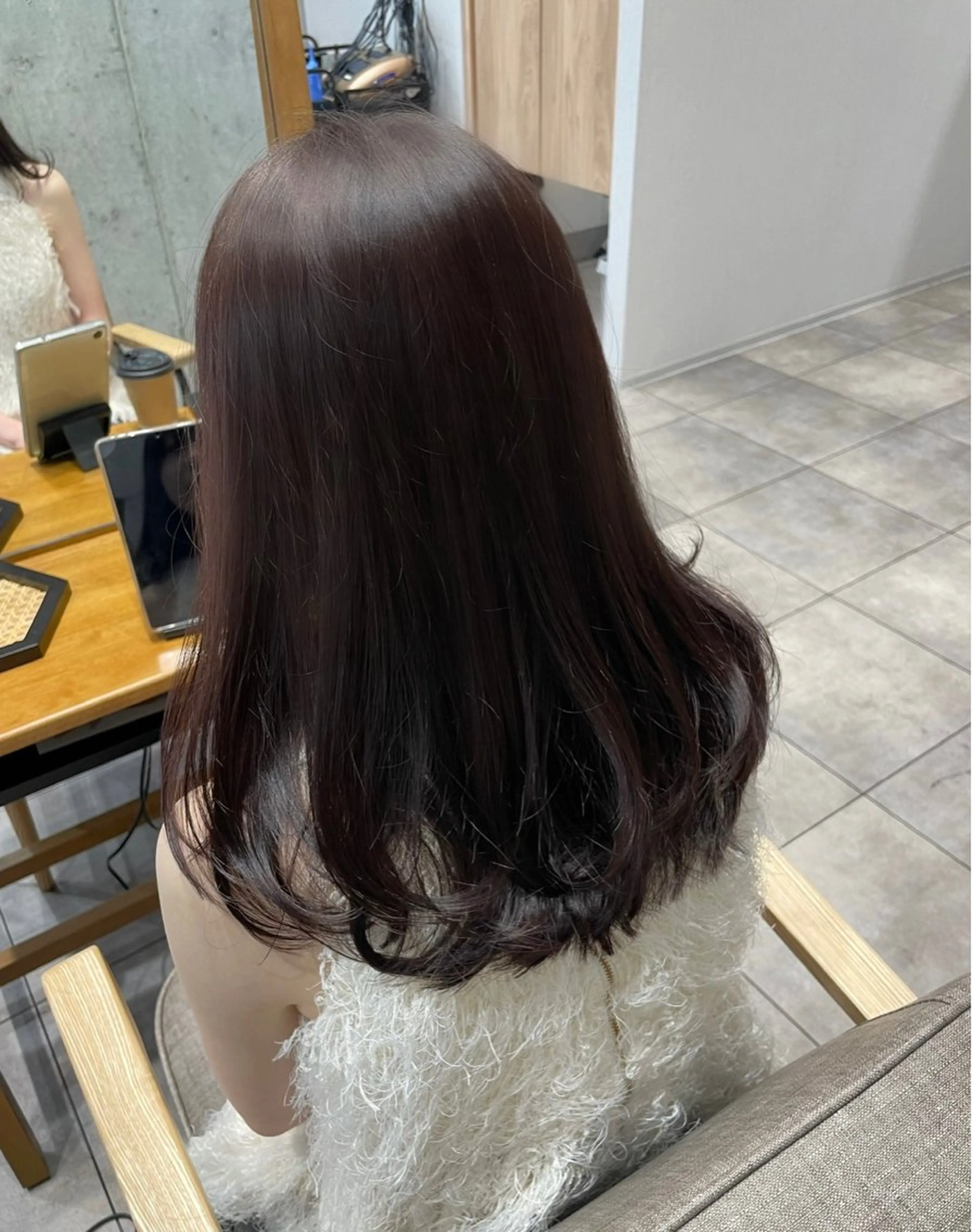 ミディアム カット ヘアカラー 顔周り/レイヤー🎀 natsumiのヘアスタイル