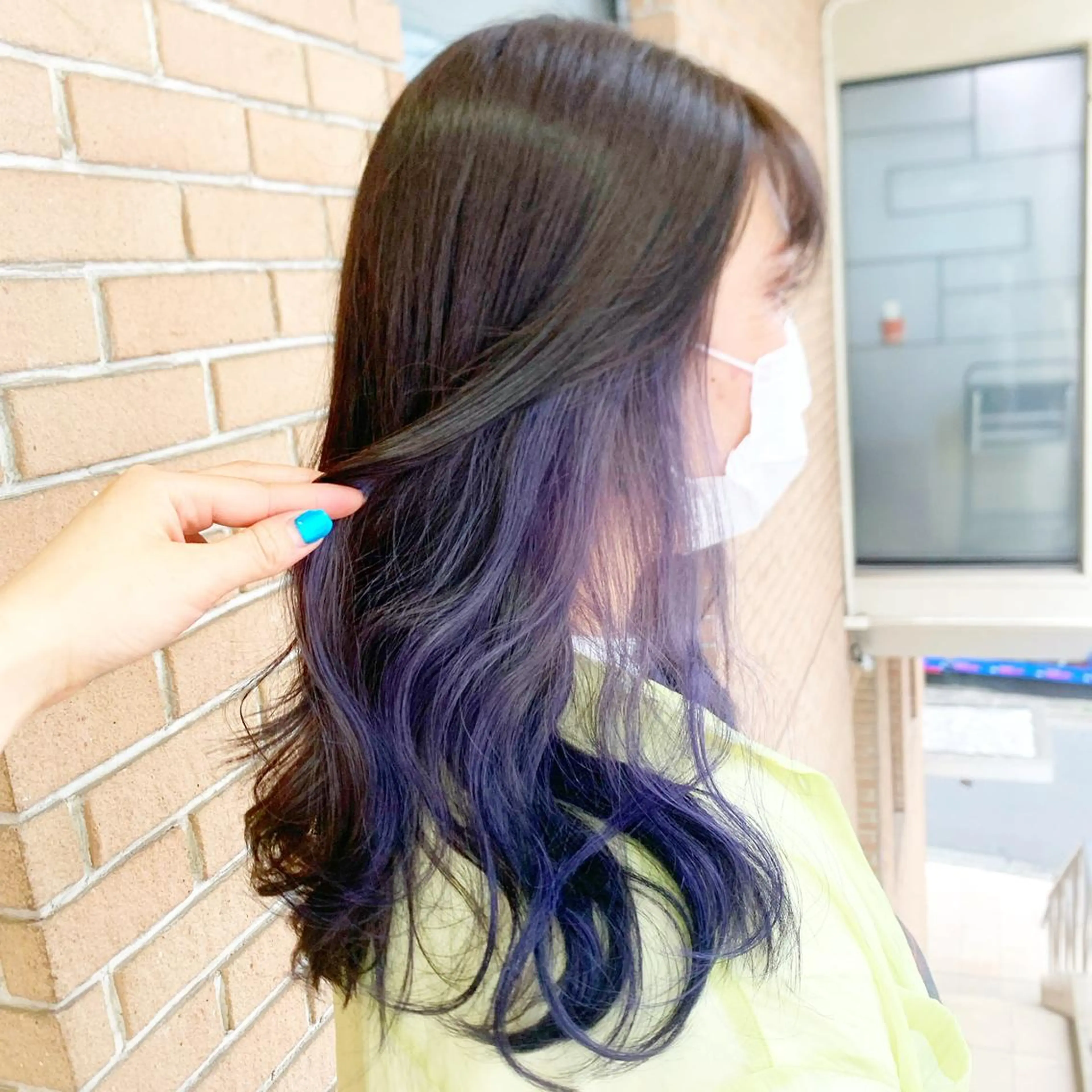 セミロング カラー ヘアアレンジ ブリーチ ヘアカラー ピンクカラー🩷 ヘアセットＮＯ.1のヘアスタイル