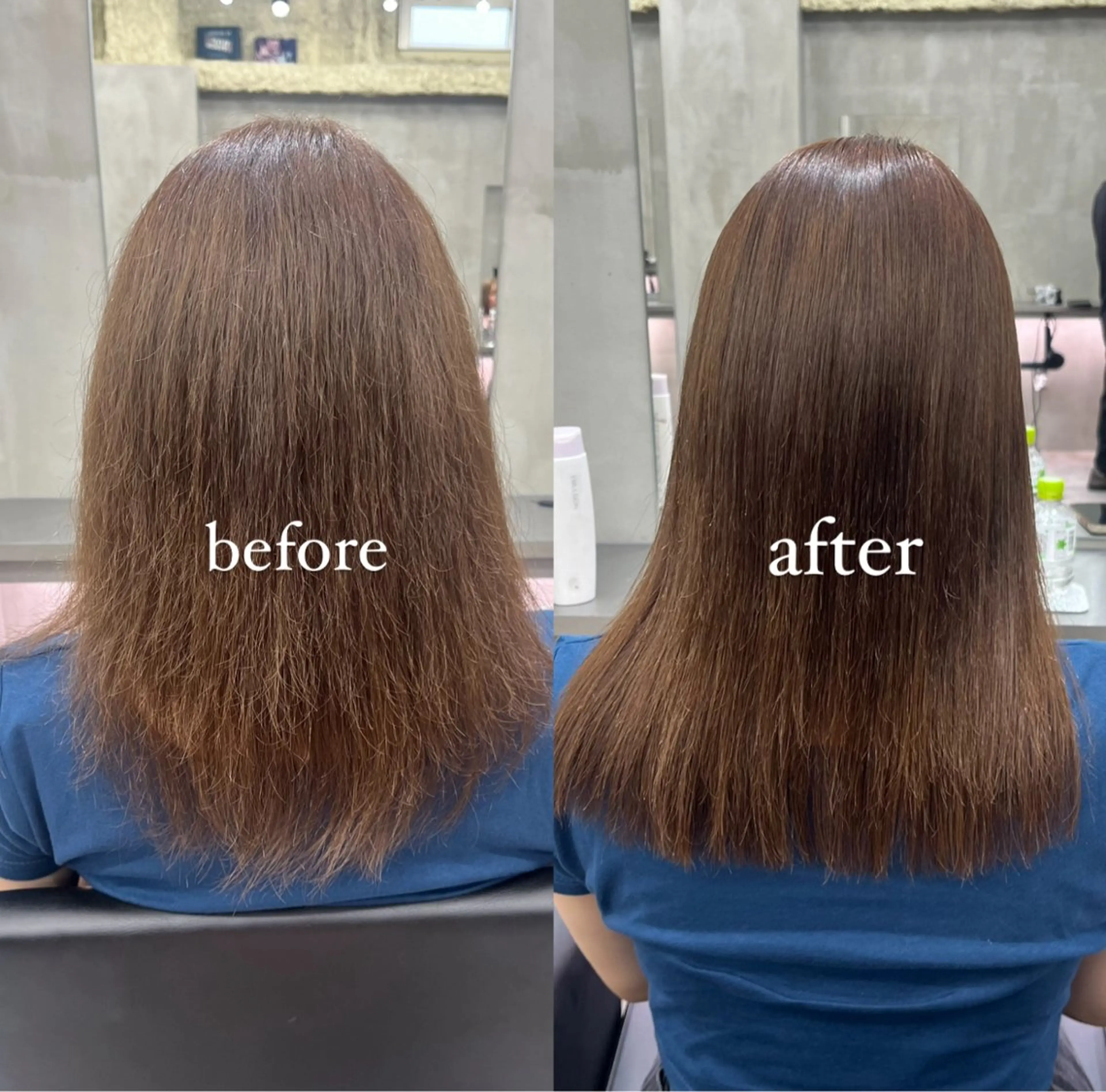 ロング カラー カット 縮毛矯正 the path ナツミのヘアスタイル